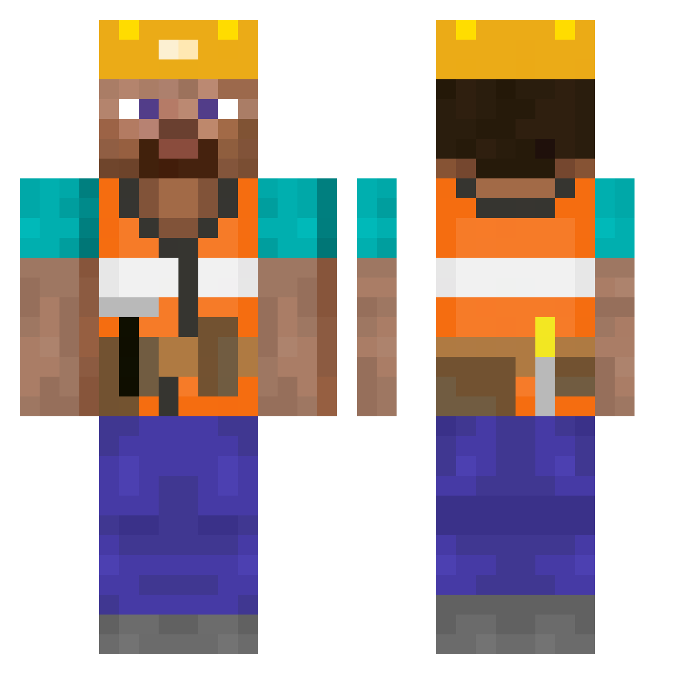 mythhhh__ Minecraft skin, front and back view