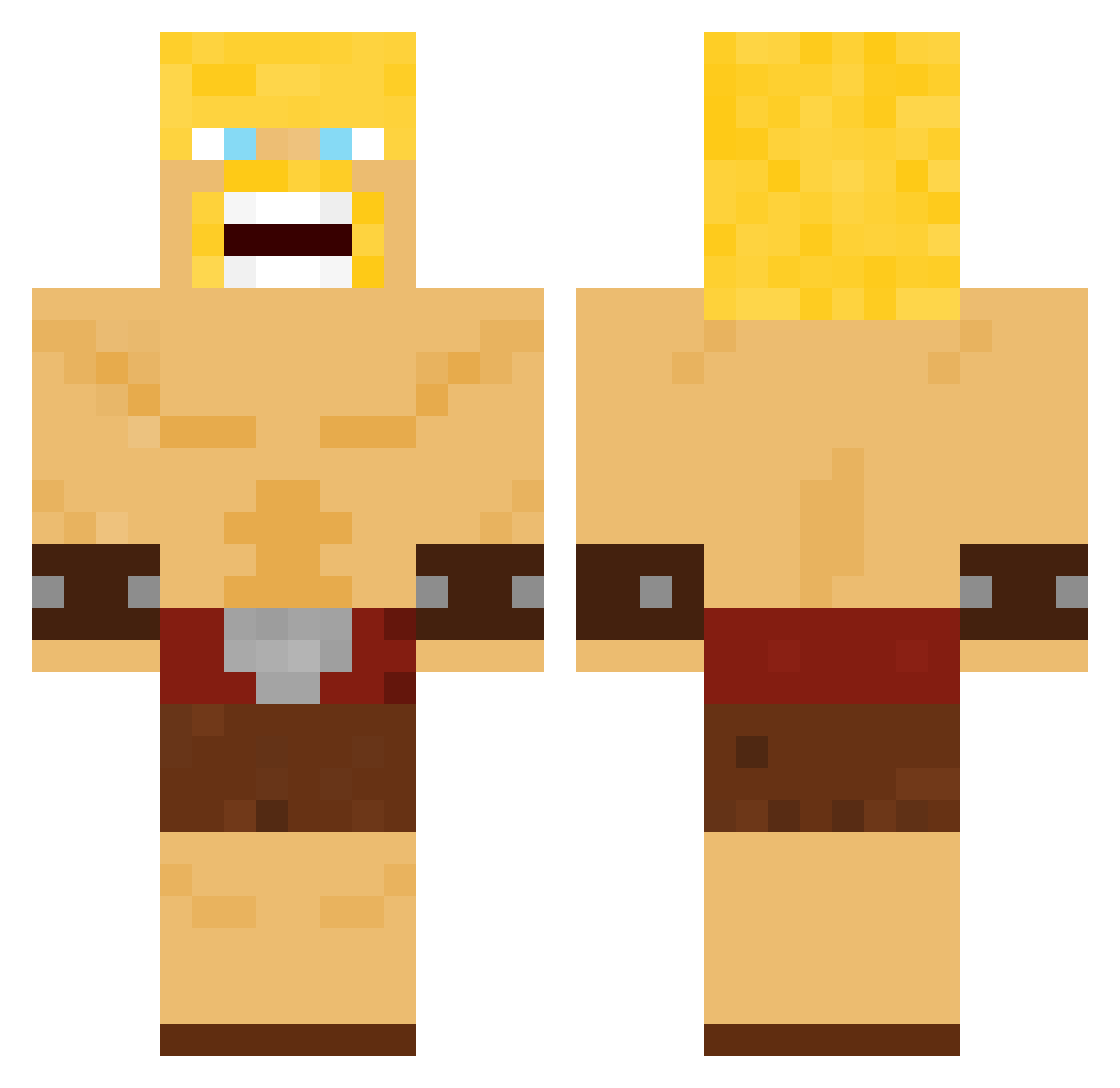 dylxnvv Minecraft skin, front and back view