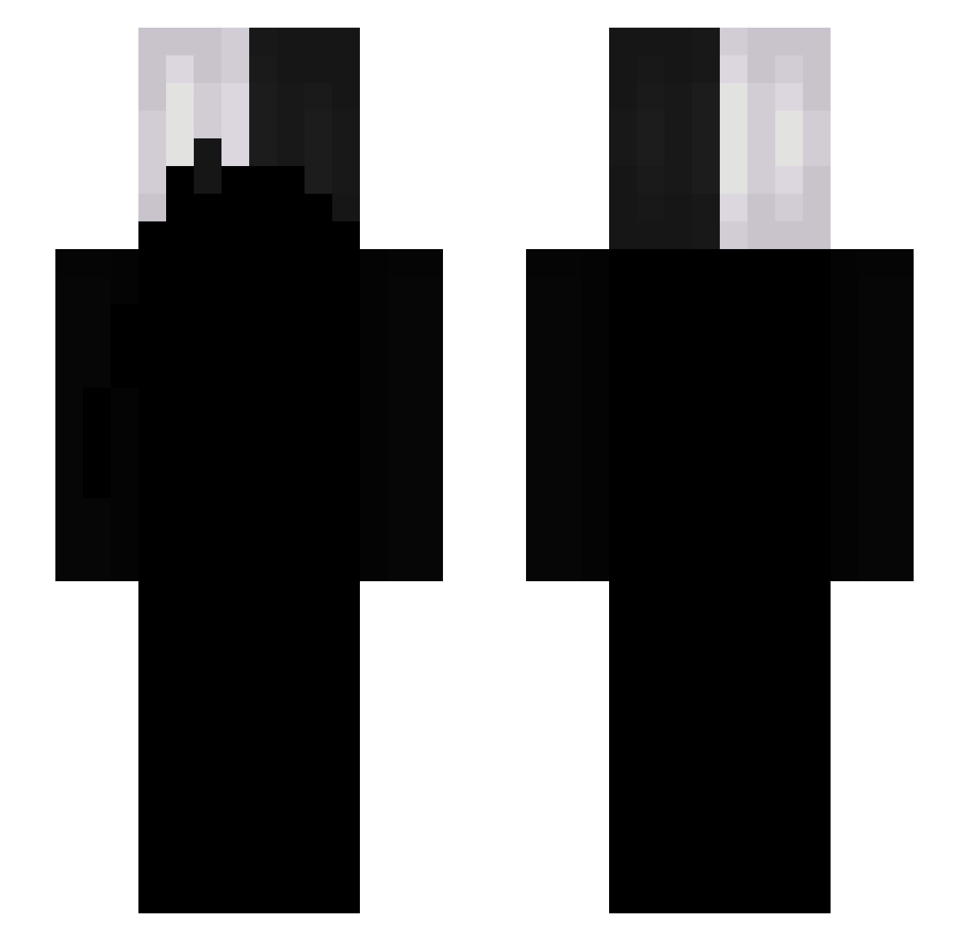 xads Minecraft skin, front and back view