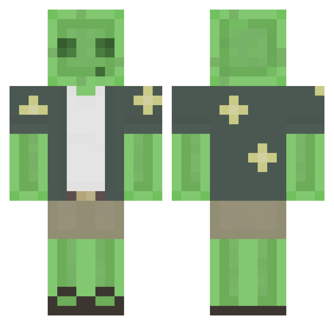 uzzese_upright65 Minecraft skin, front and back view