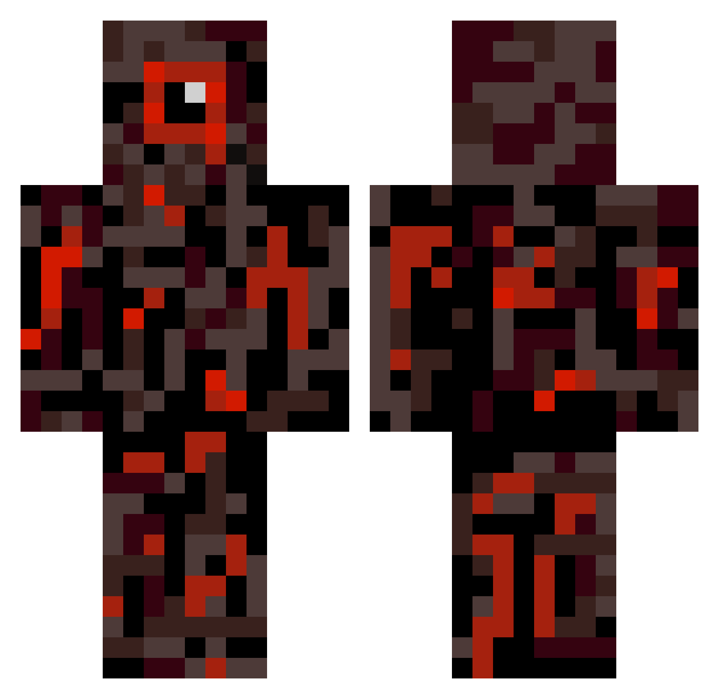 NEMESES_ Minecraft skin, front and back view