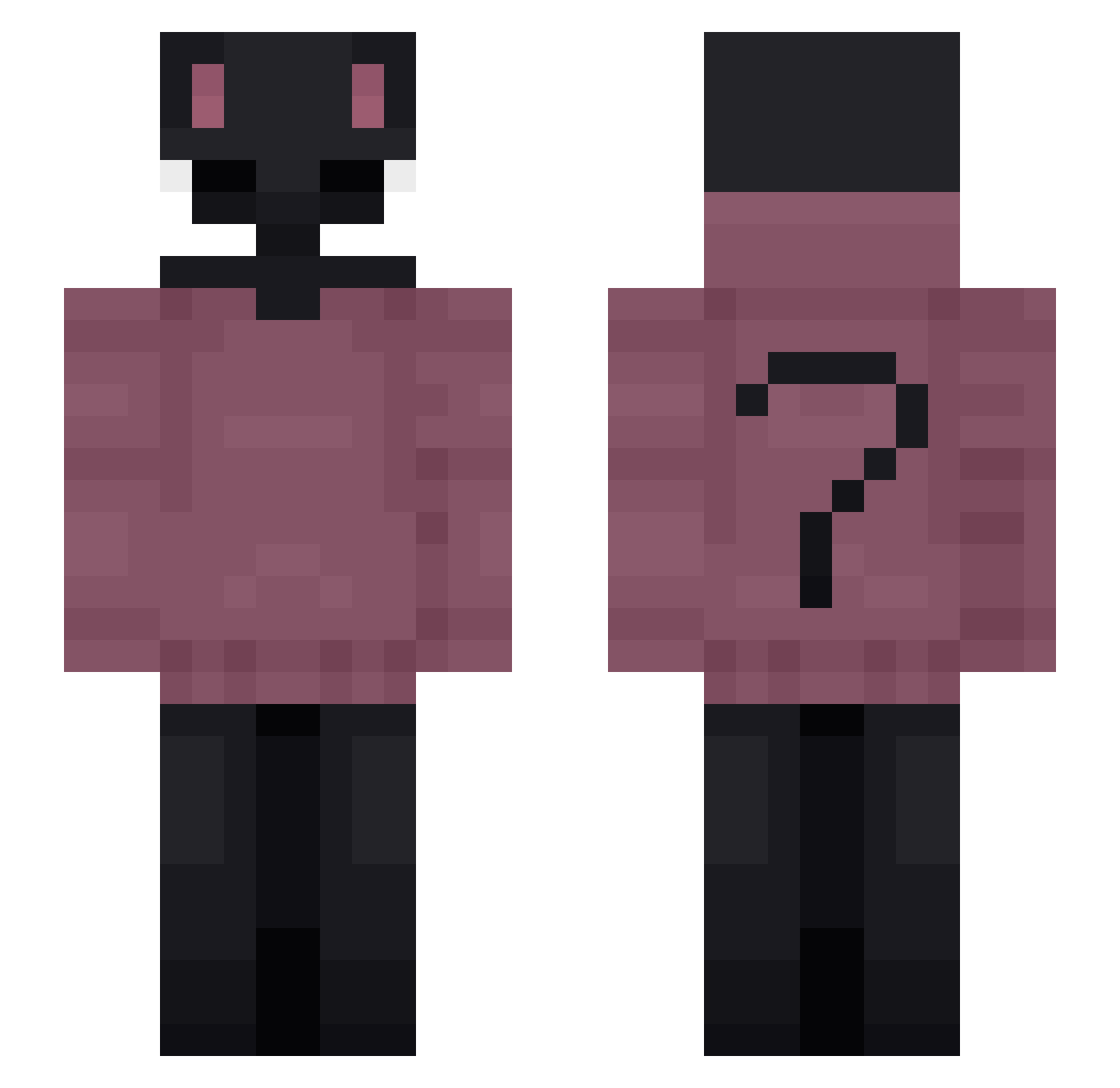 suifeng4 Minecraft skin, front and back view