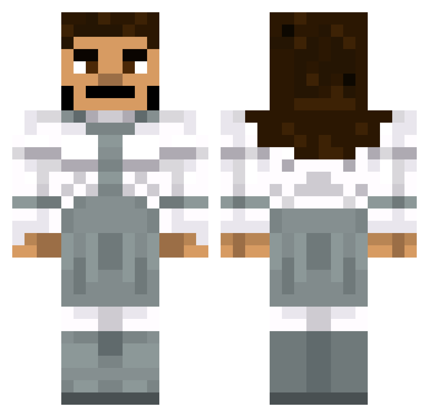 Refrocks_Son Minecraft skin, front and back view