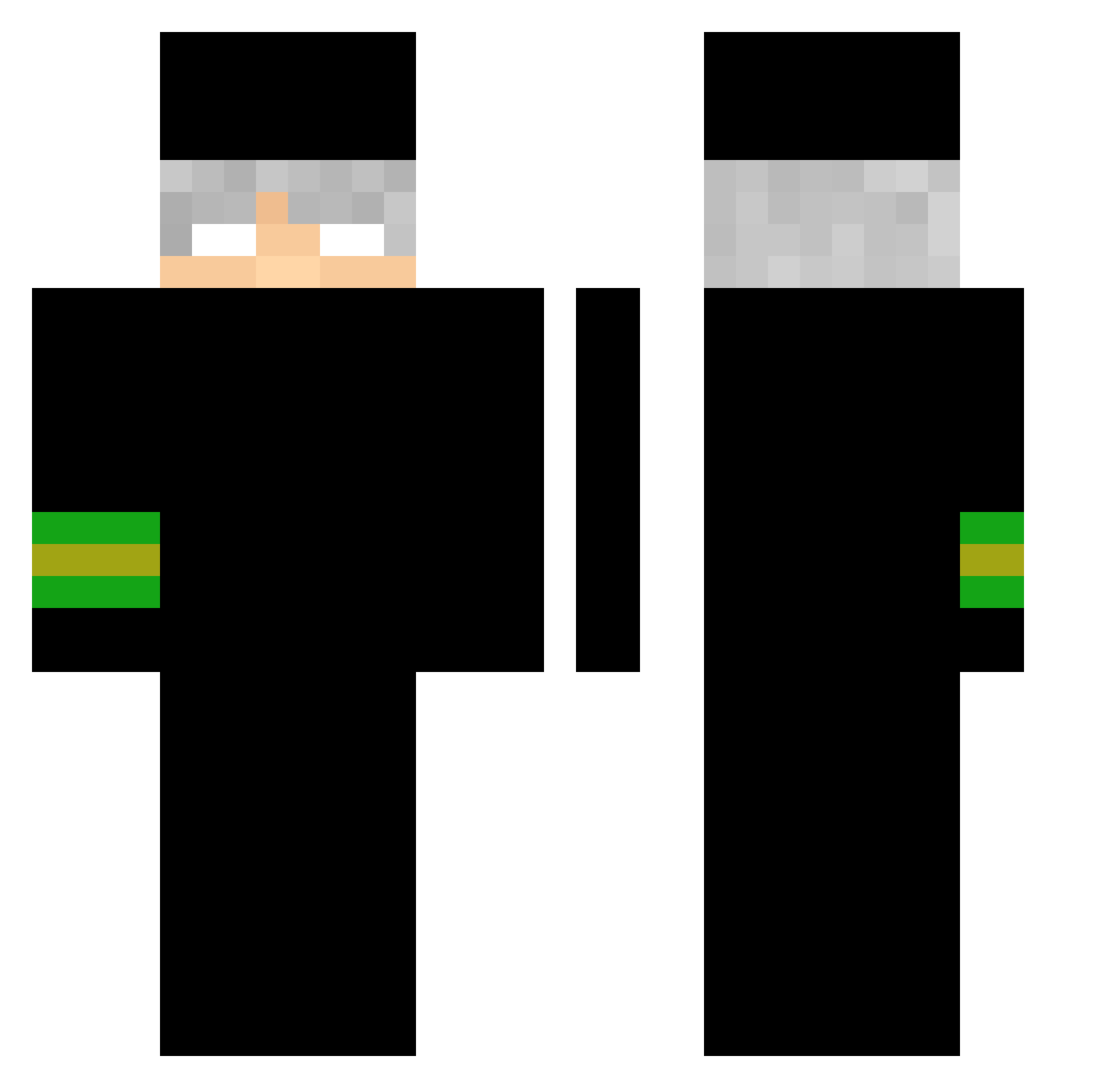 TDOG_R6 Minecraft skin, front and back view