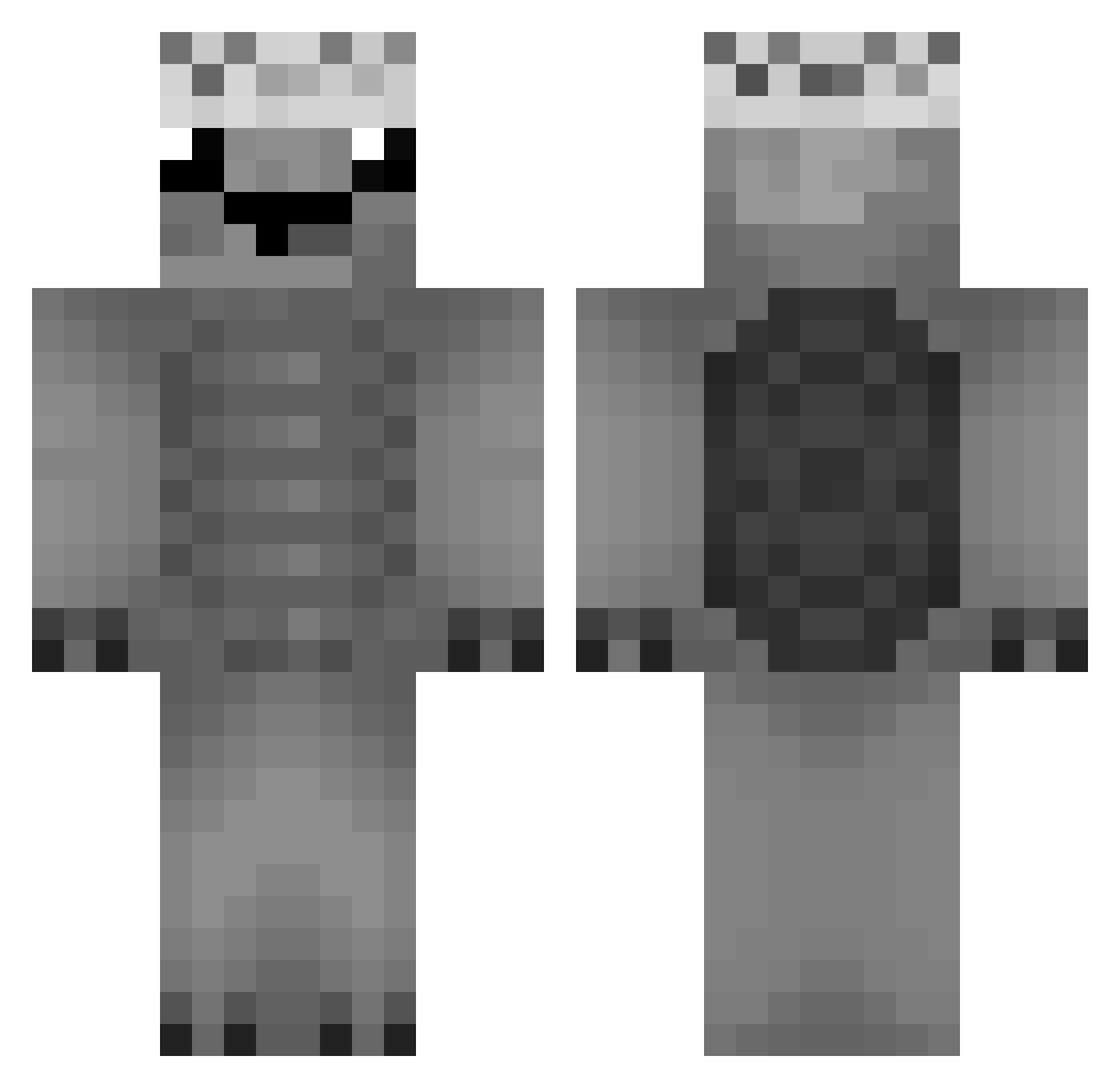 CoinCoinnJoestar Minecraft skin, front and back view