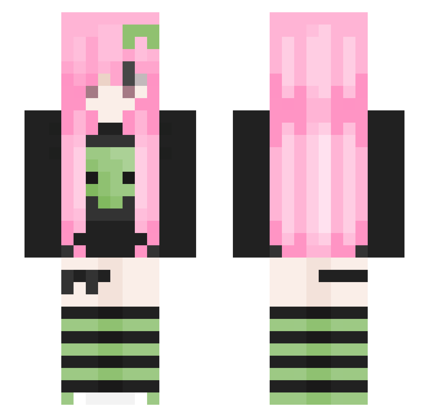 Baozha_1194 Minecraft skin, front and back view