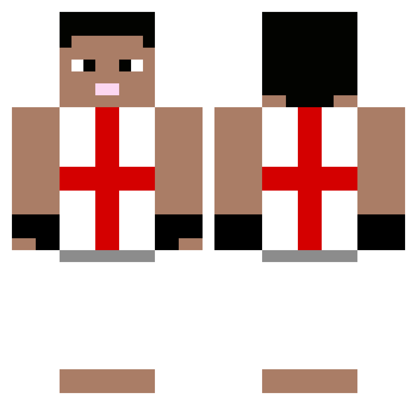Sr_Risos Minecraft skin, front and back view