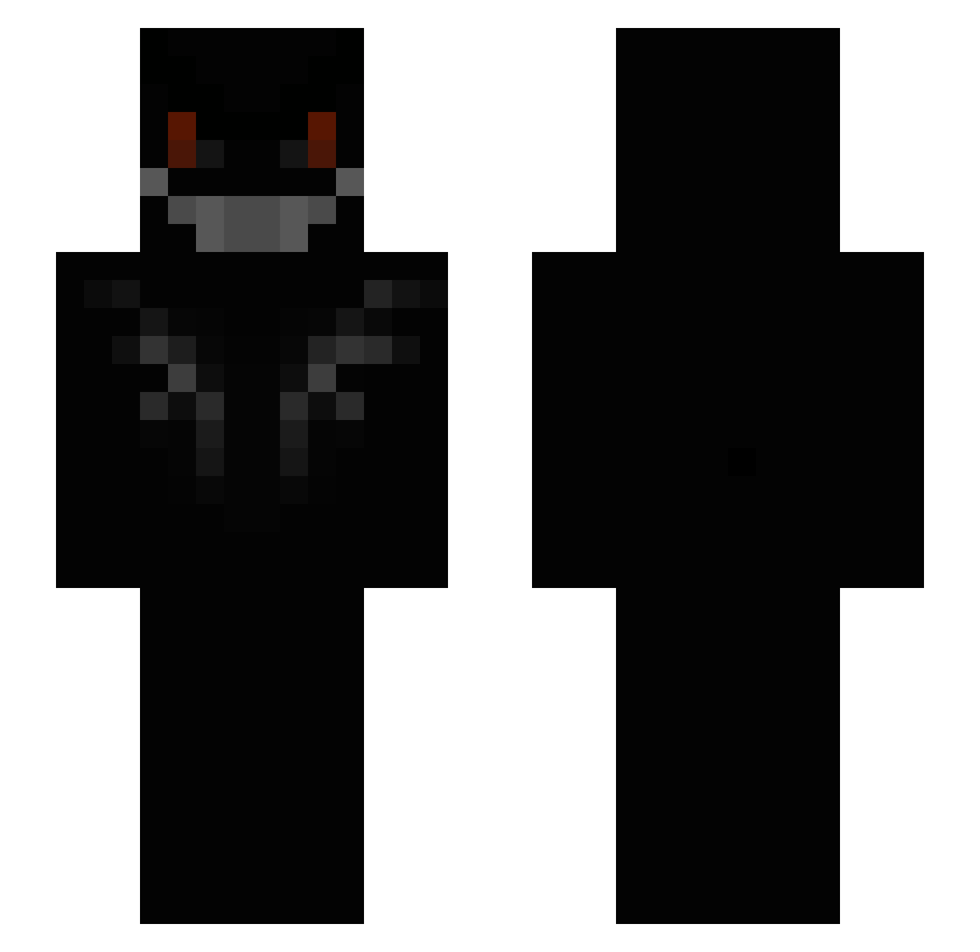 strugh Minecraft skin, front and back view