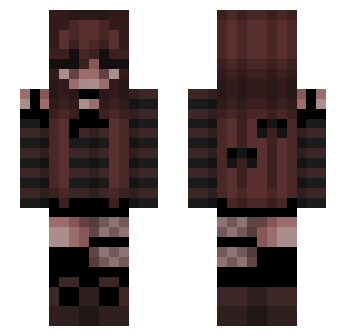 xquin_ Minecraft skin, front and back view