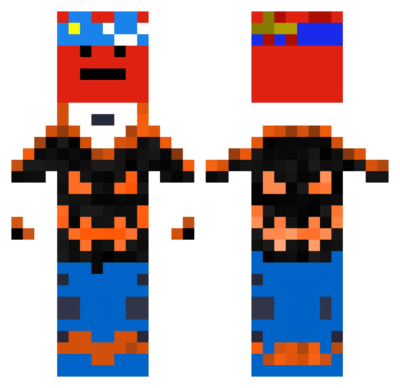 KuzmaIvan5690 Minecraft skin, front and back view