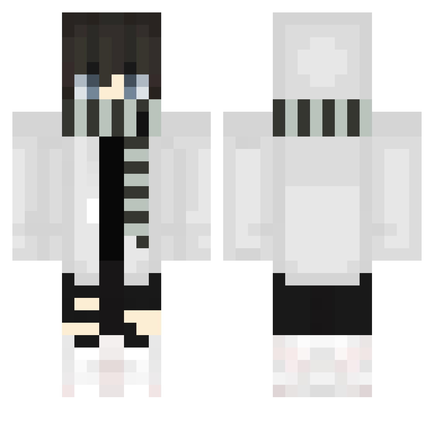 _JustSamGames_ Minecraft skin, front and back view