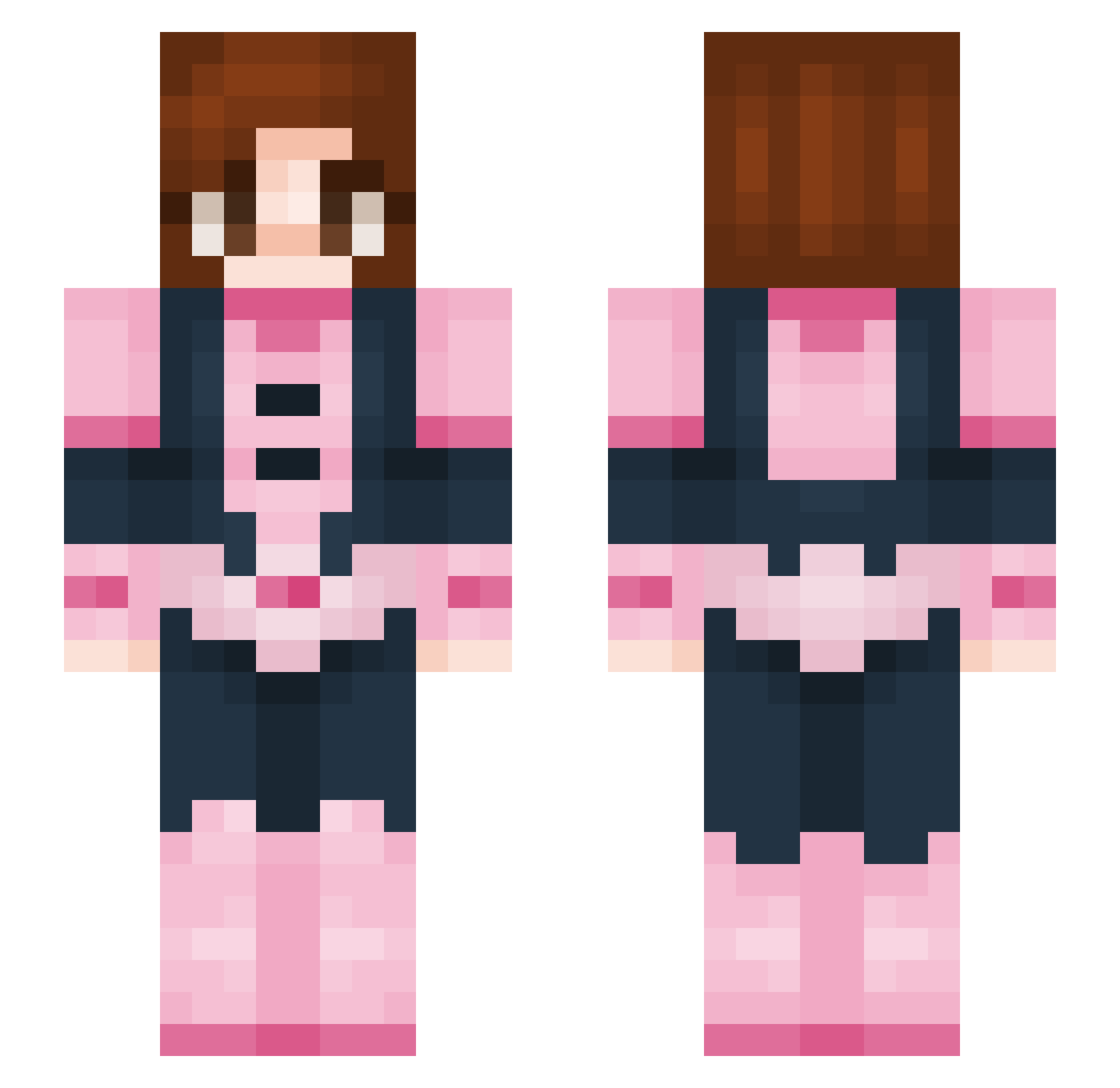 _Ground_Zero_ Minecraft skin, front and back view