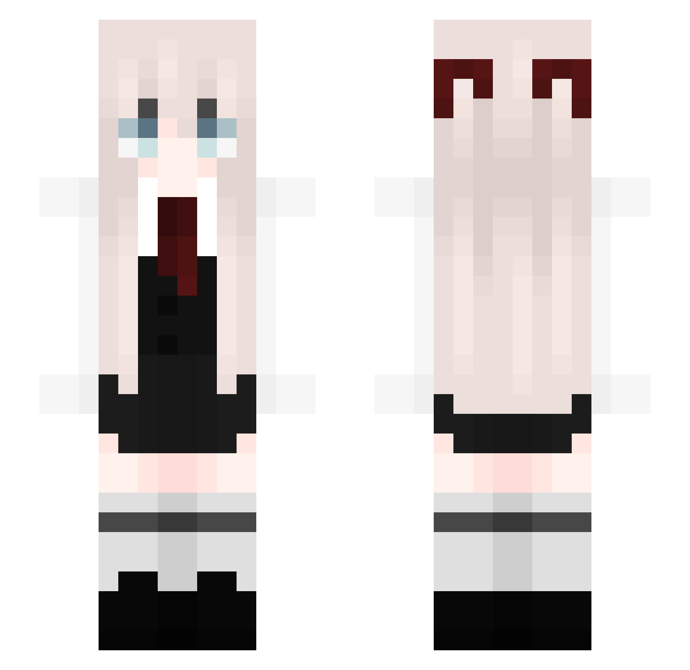voidCiroo Minecraft skin, front and back view