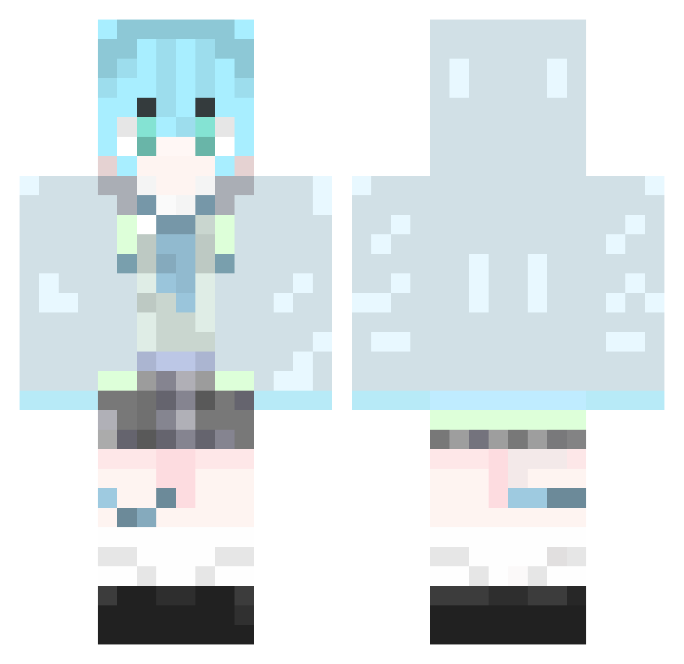 Varin_05 Minecraft skin, front and back view