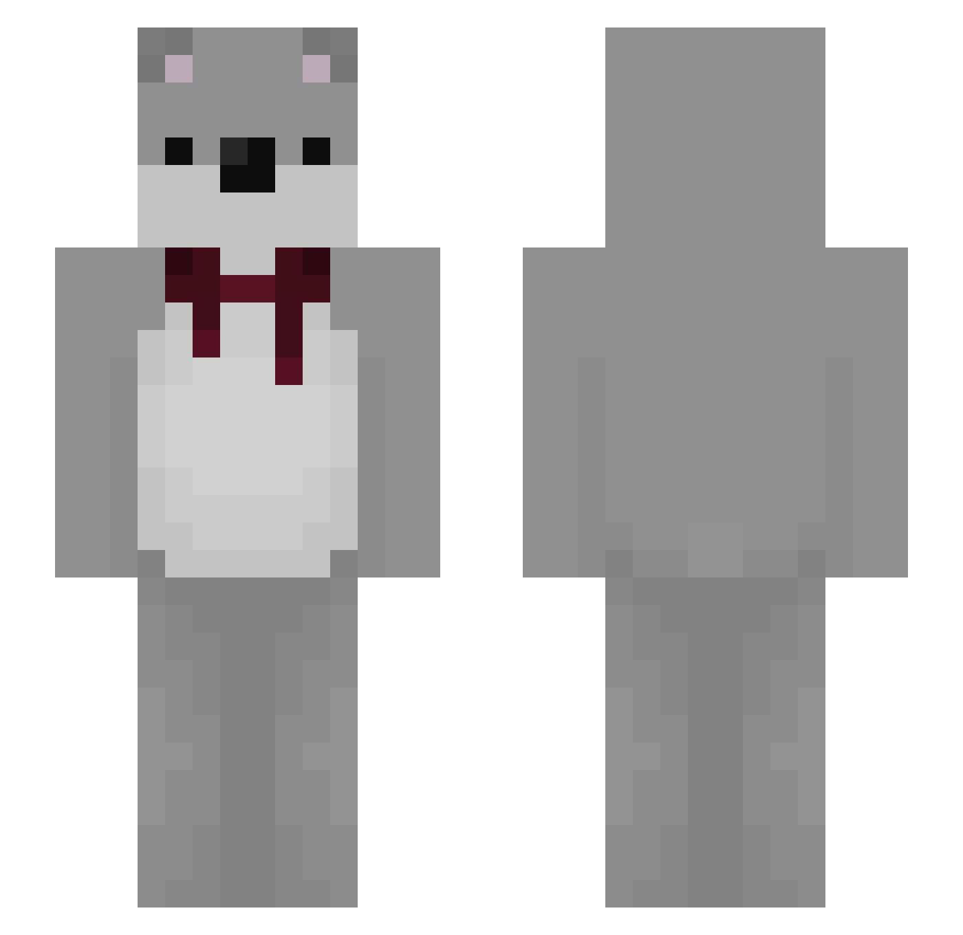 AustralianVibes Minecraft skin, front and back view