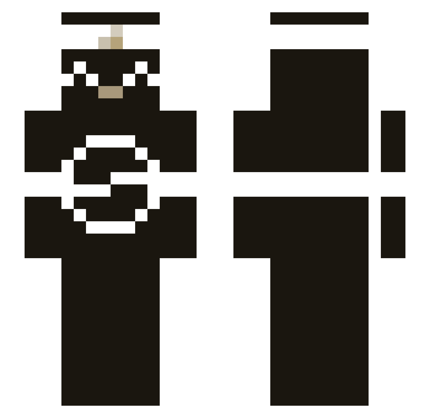 WONGEST Minecraft skin, front and back view