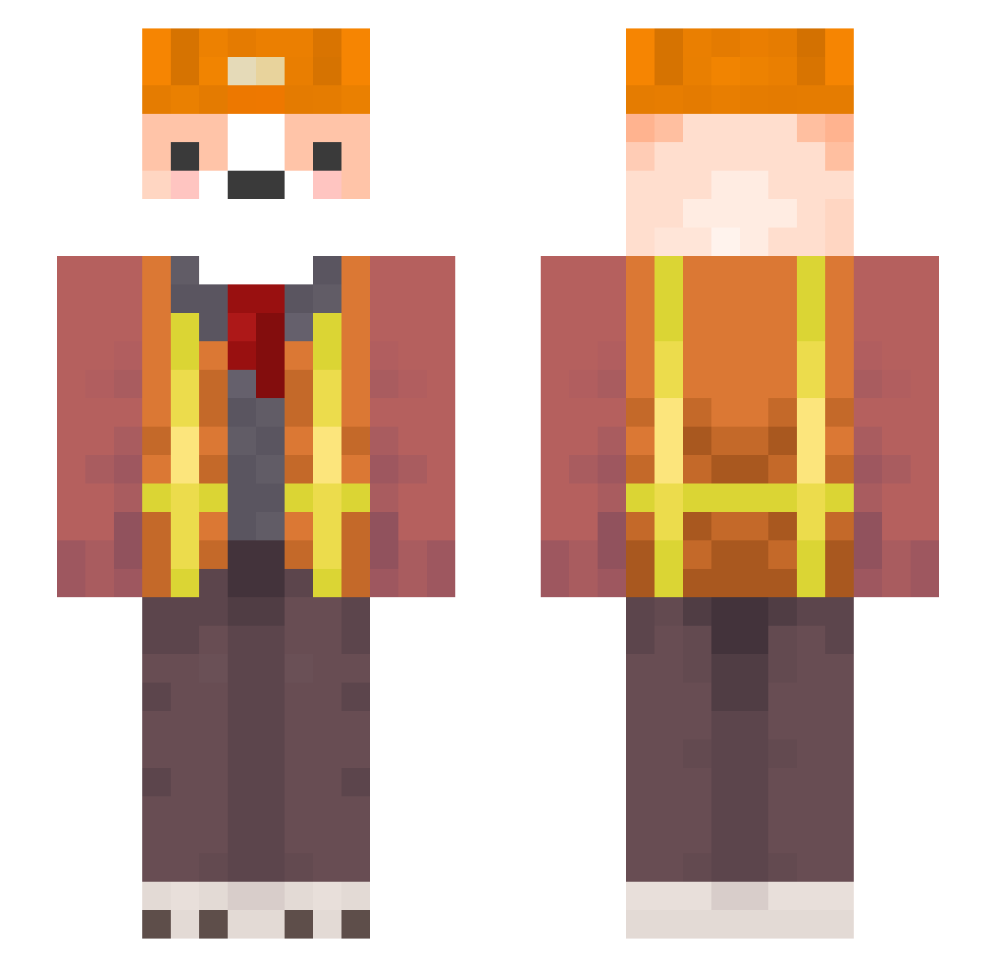 _17L Minecraft skin, front and back view