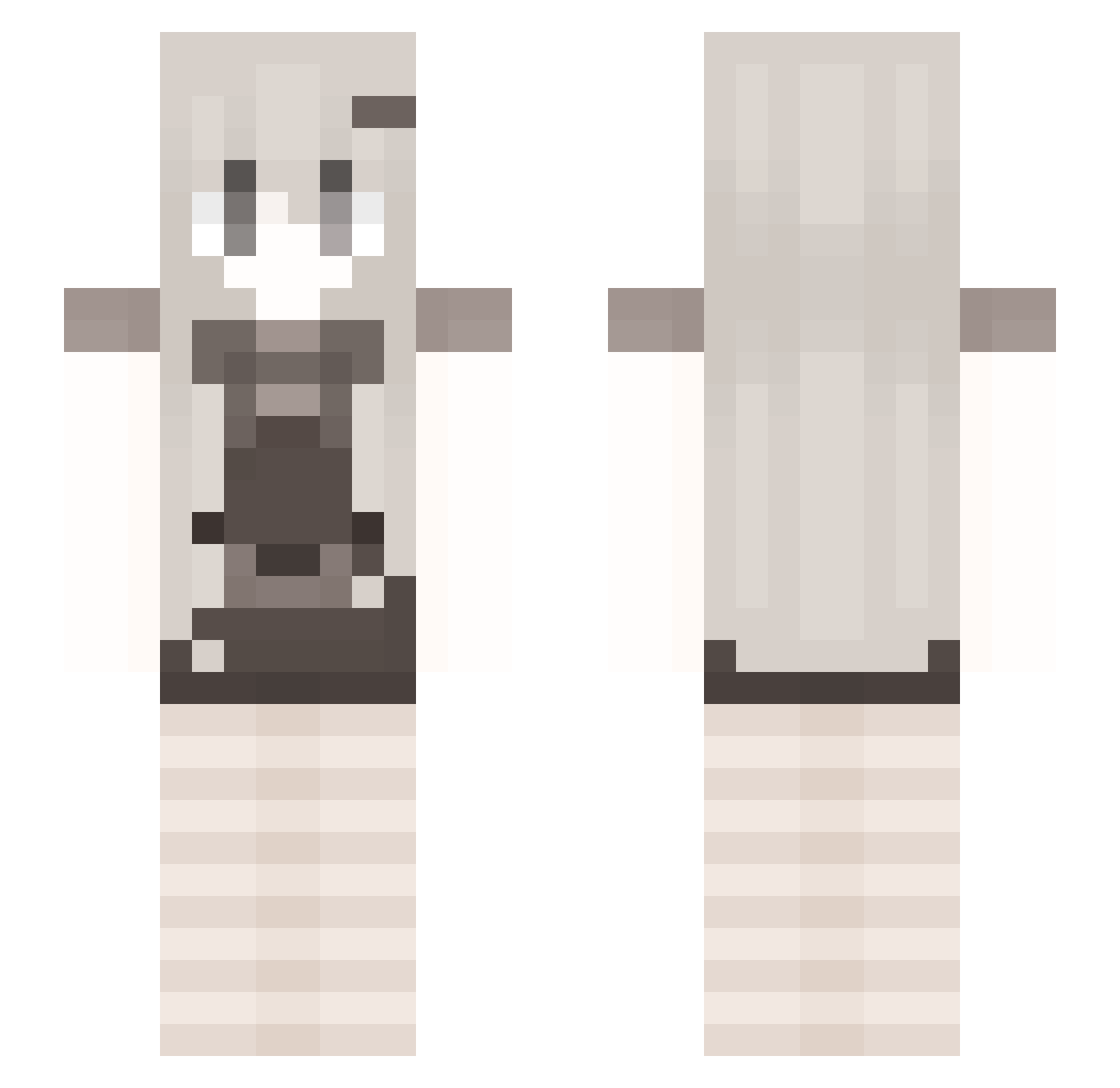 Rxzu___ Minecraft skin, front and back view