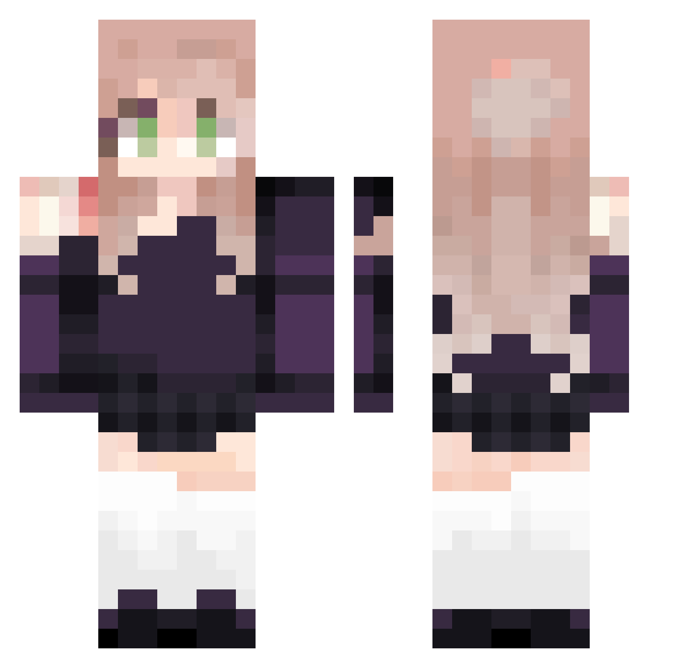IRONGIANT12 Minecraft skin, front and back view