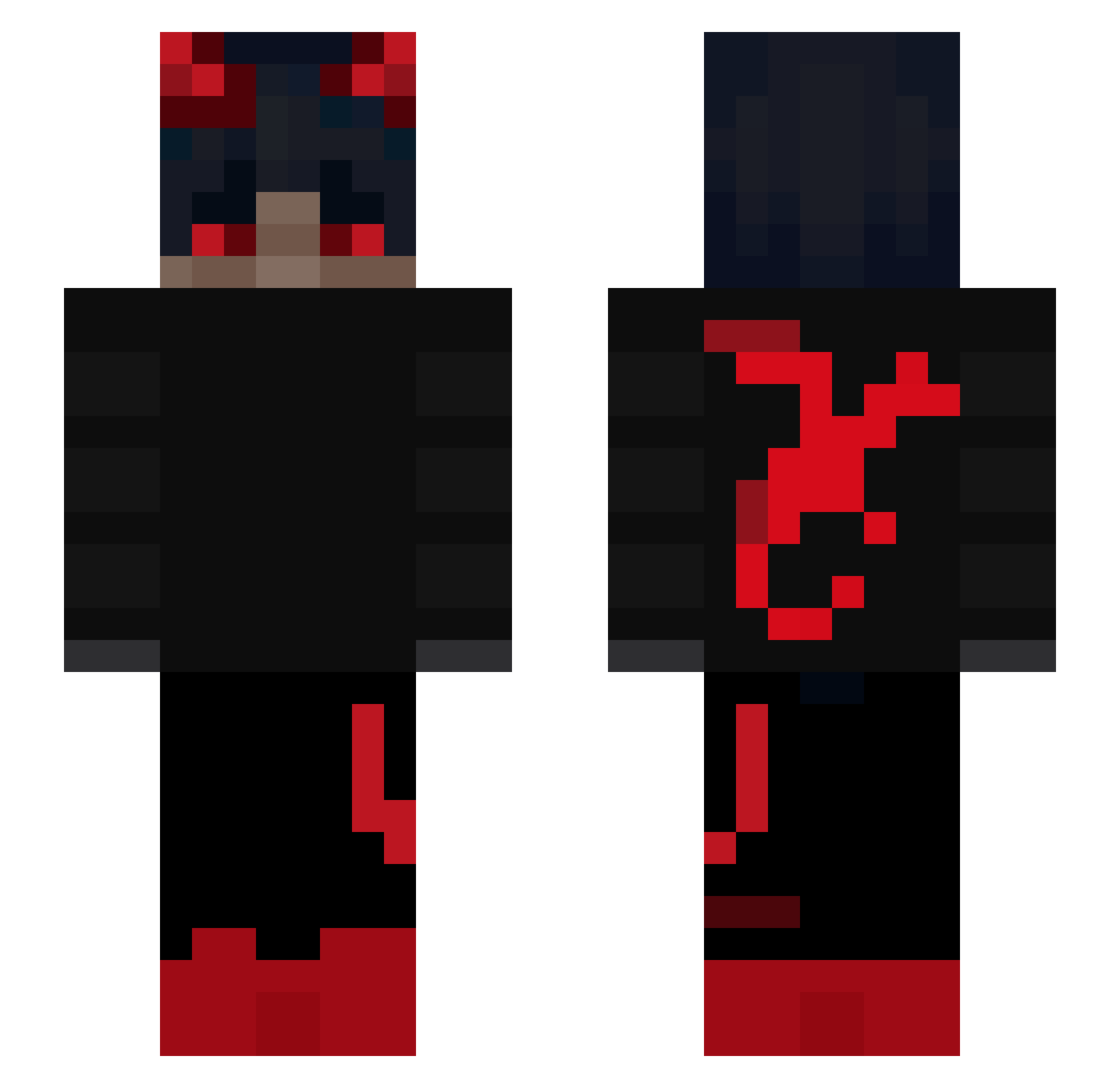 Wowsa_ Minecraft skin, front and back view