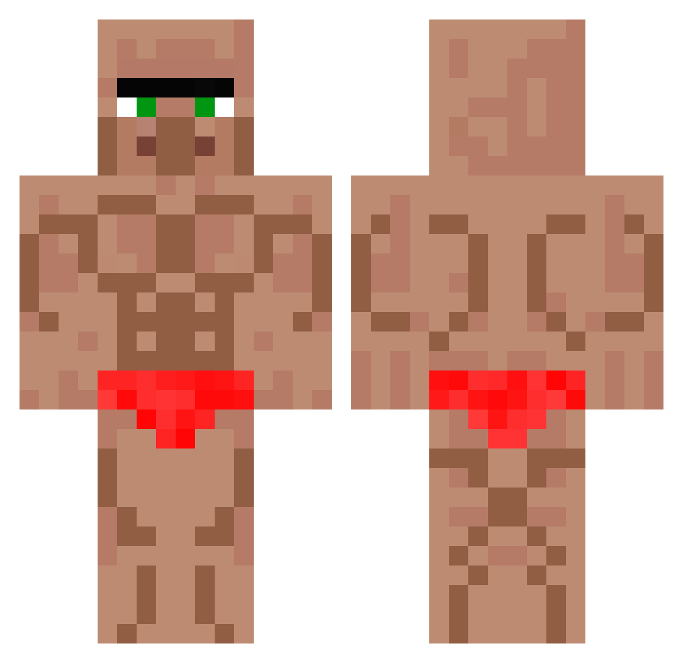 rubenmister13 Minecraft skin, front and back view