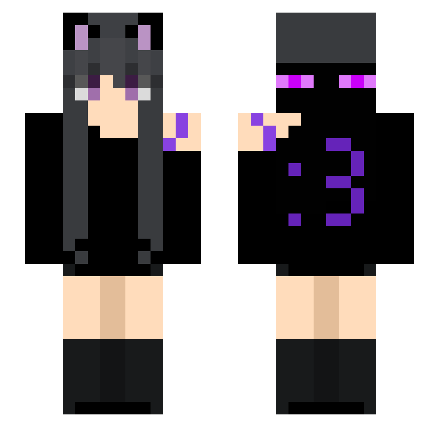 Agorski137 Minecraft skin, front and back view