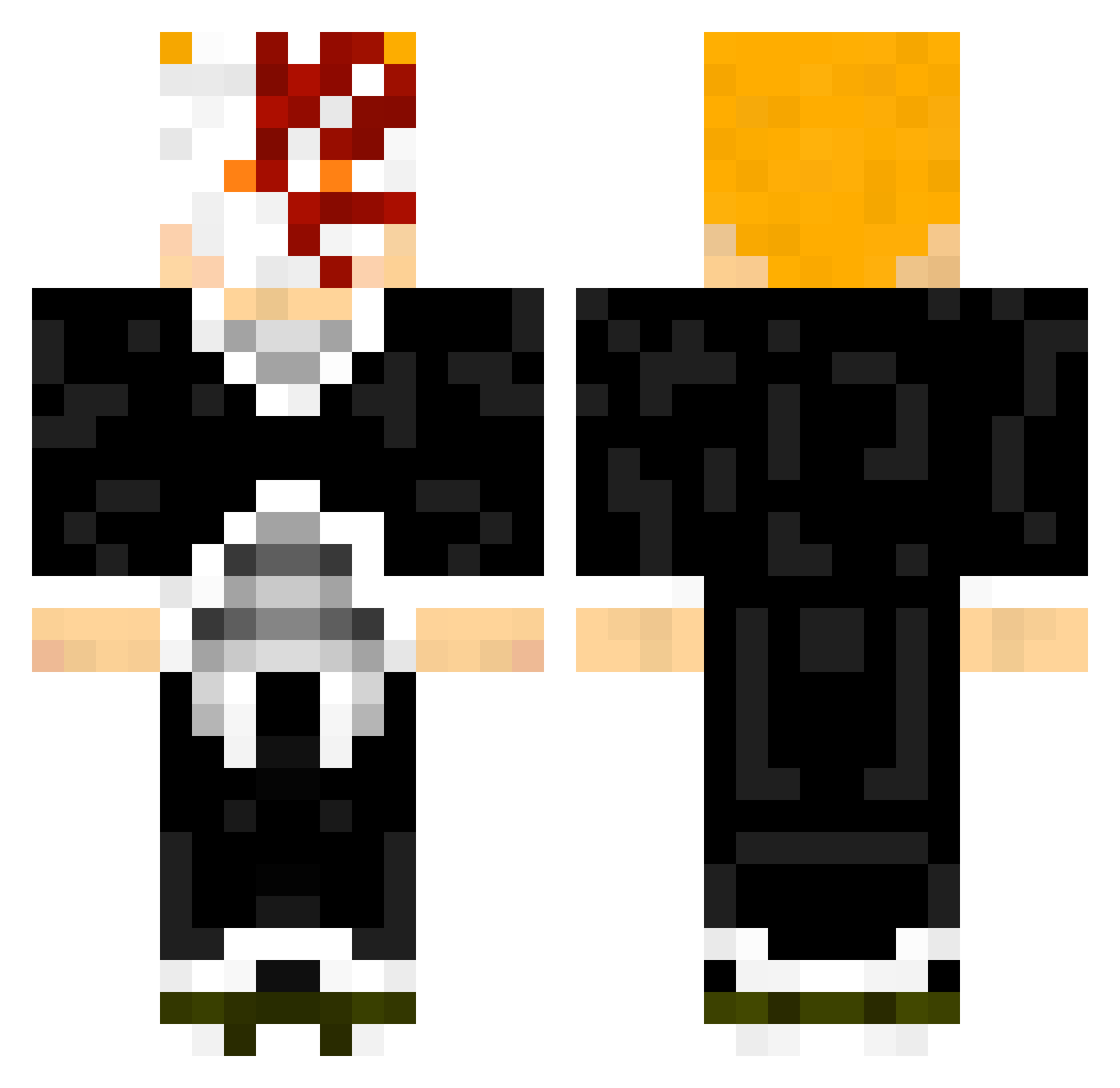 SlimShadyII Minecraft skin, front and back view