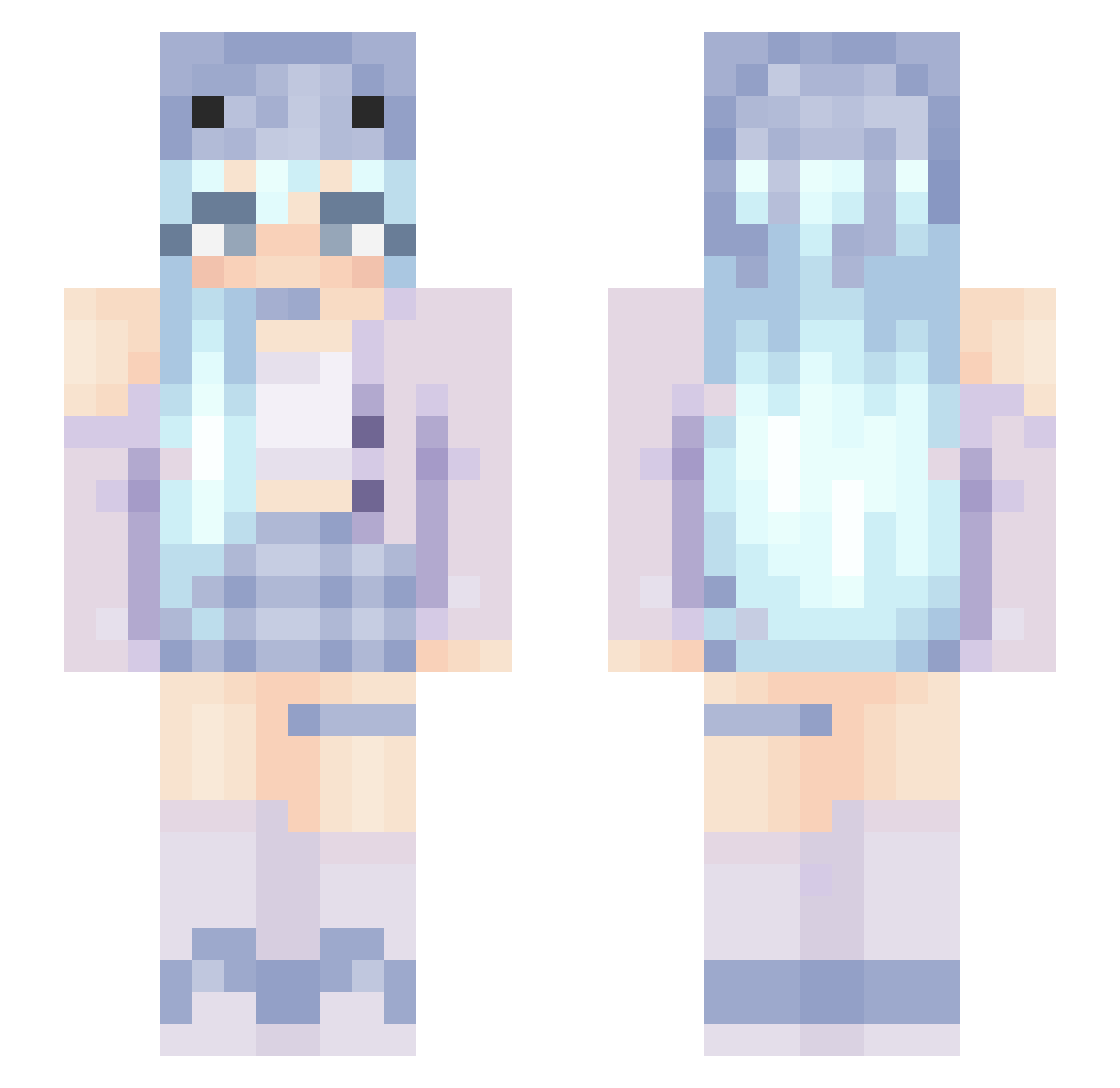 kirby_kenta Minecraft skin, front and back view