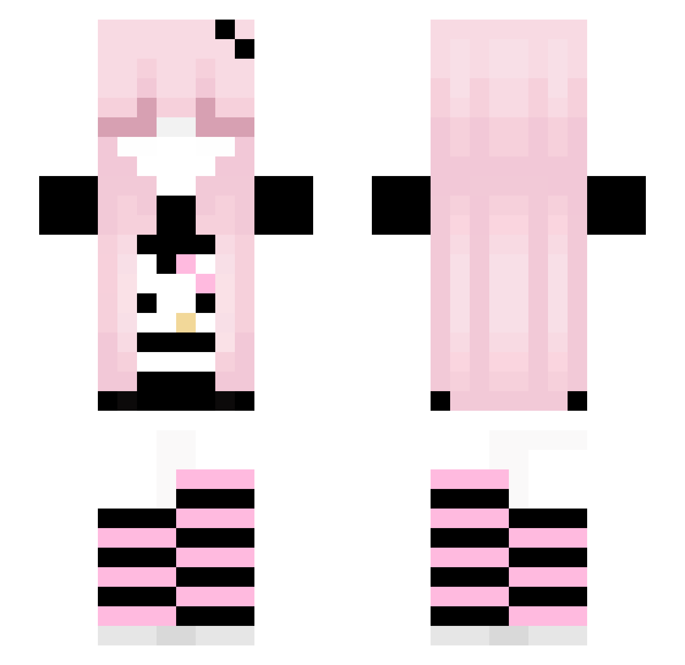 6036 Minecraft skin, front and back view