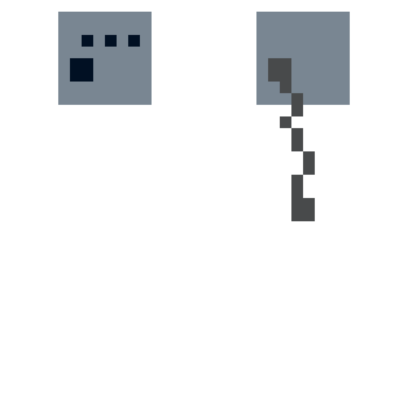 rnls Minecraft skin, front and back view