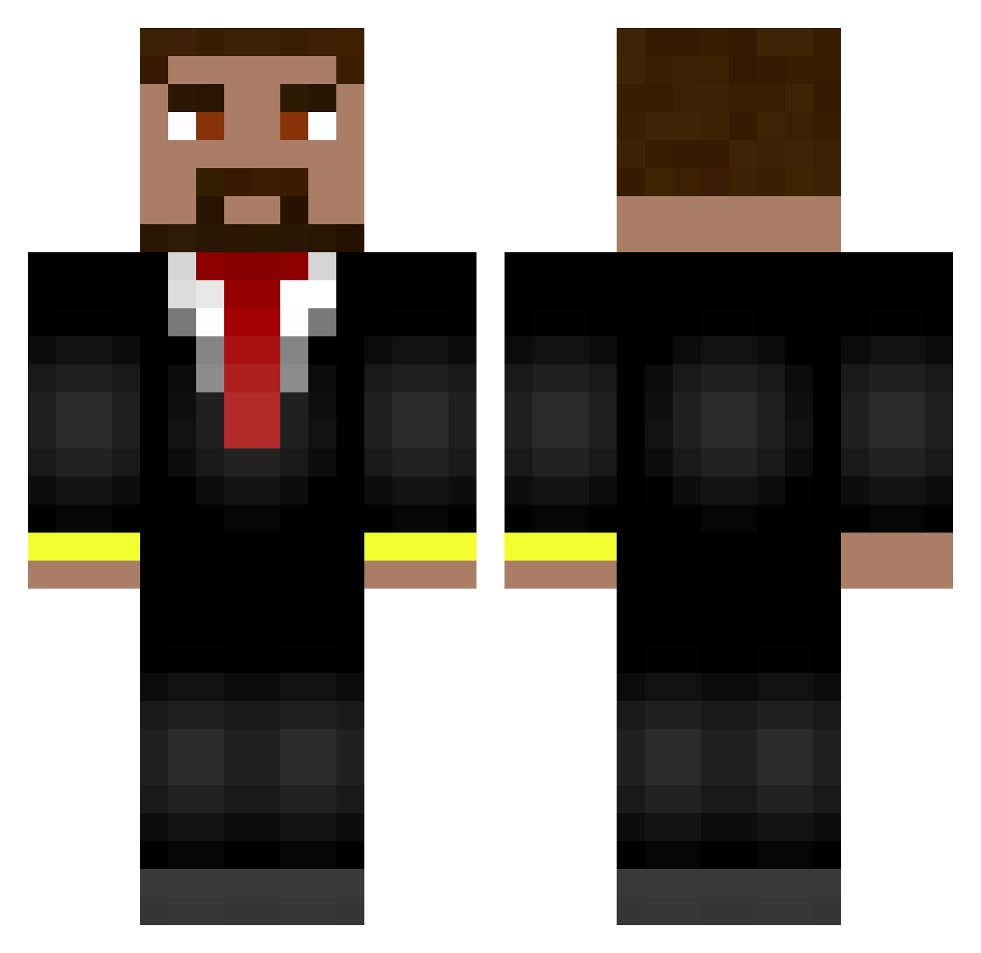 omerblok2 Minecraft skin, front and back view