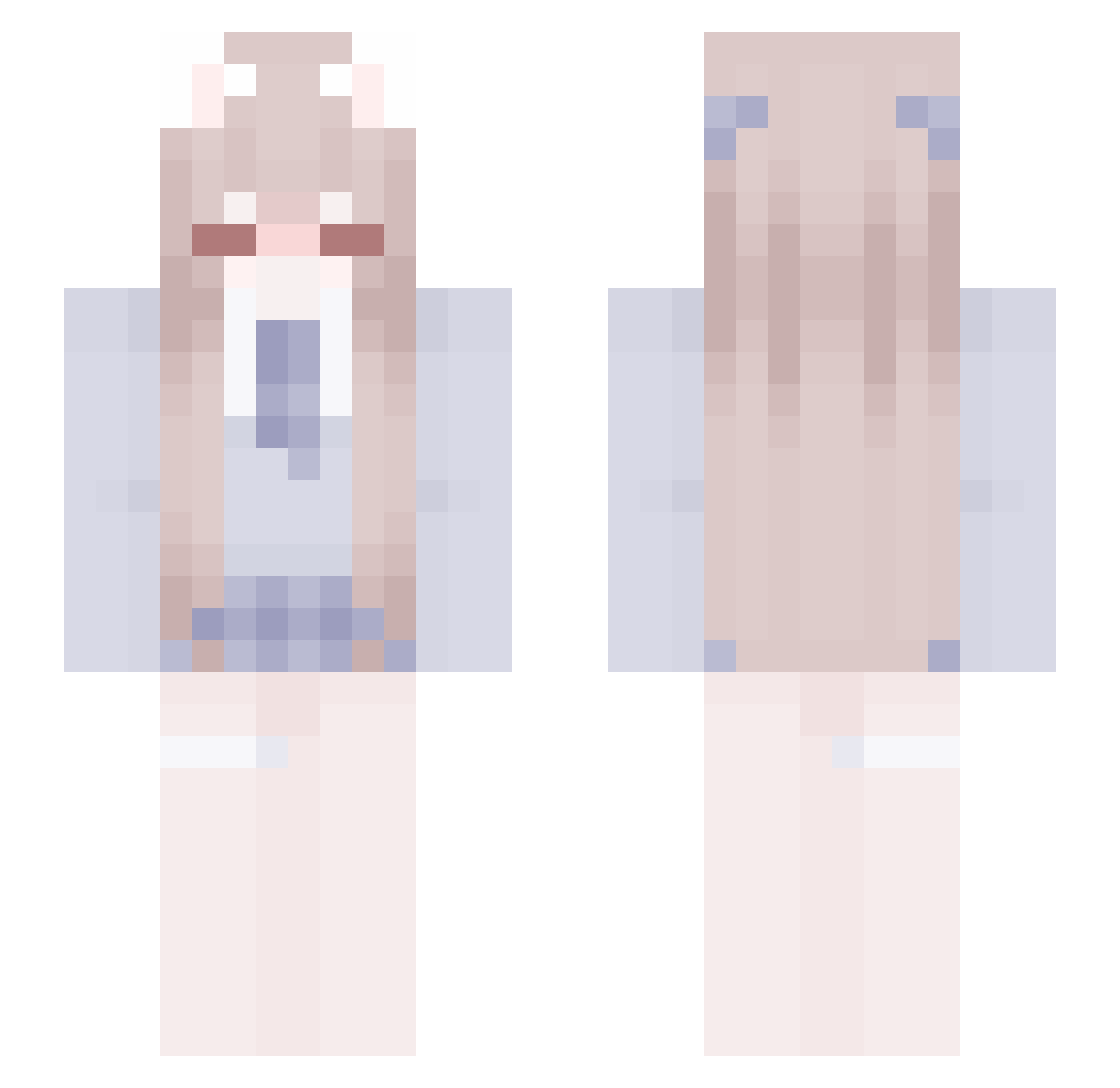 GrouRakus Minecraft skin, front and back view
