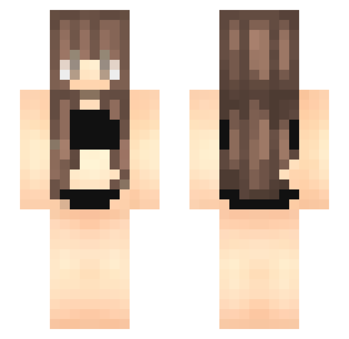 Ming_hk Minecraft skin, front and back view