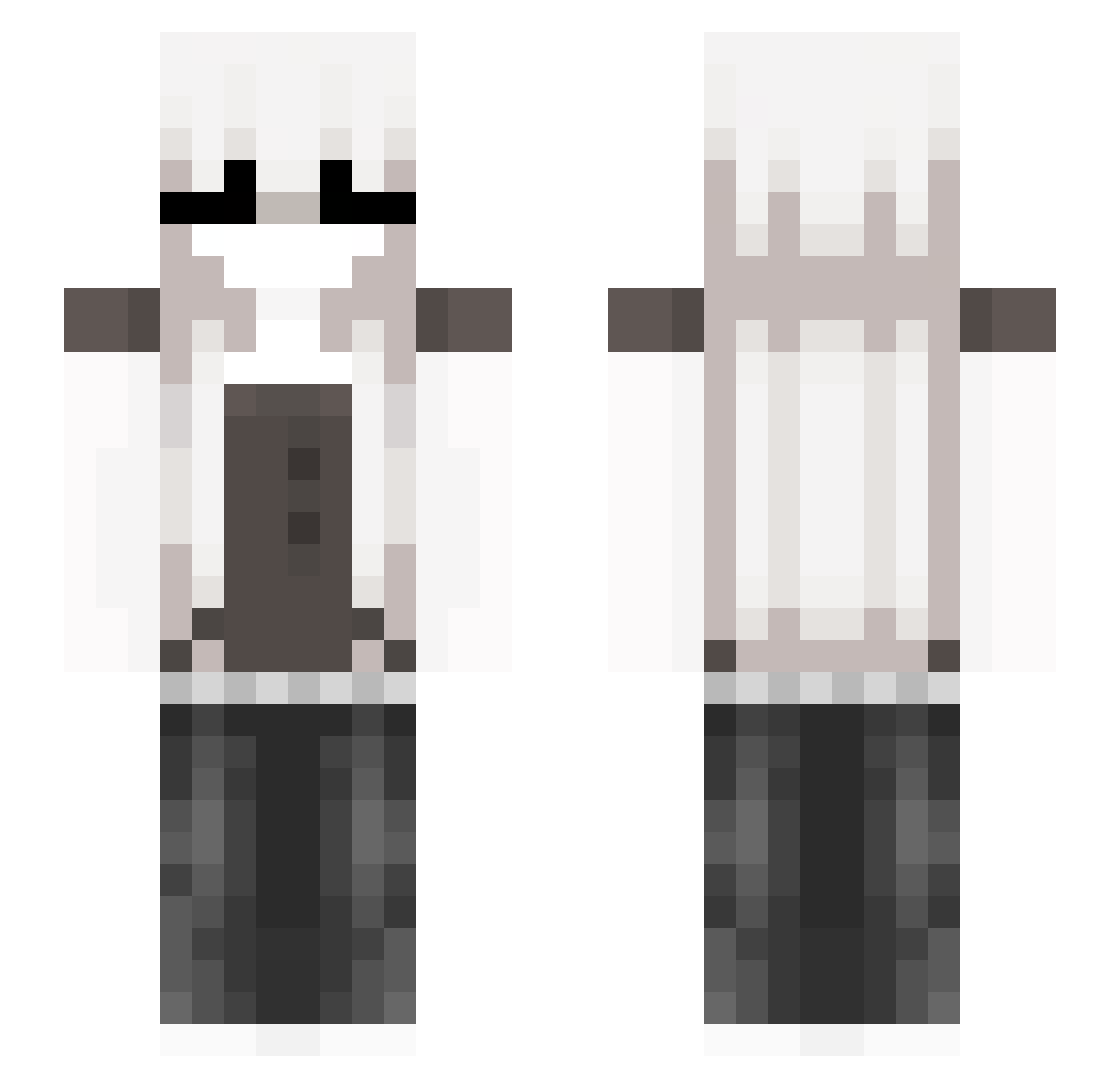 Sylr_ Minecraft skin, front and back view