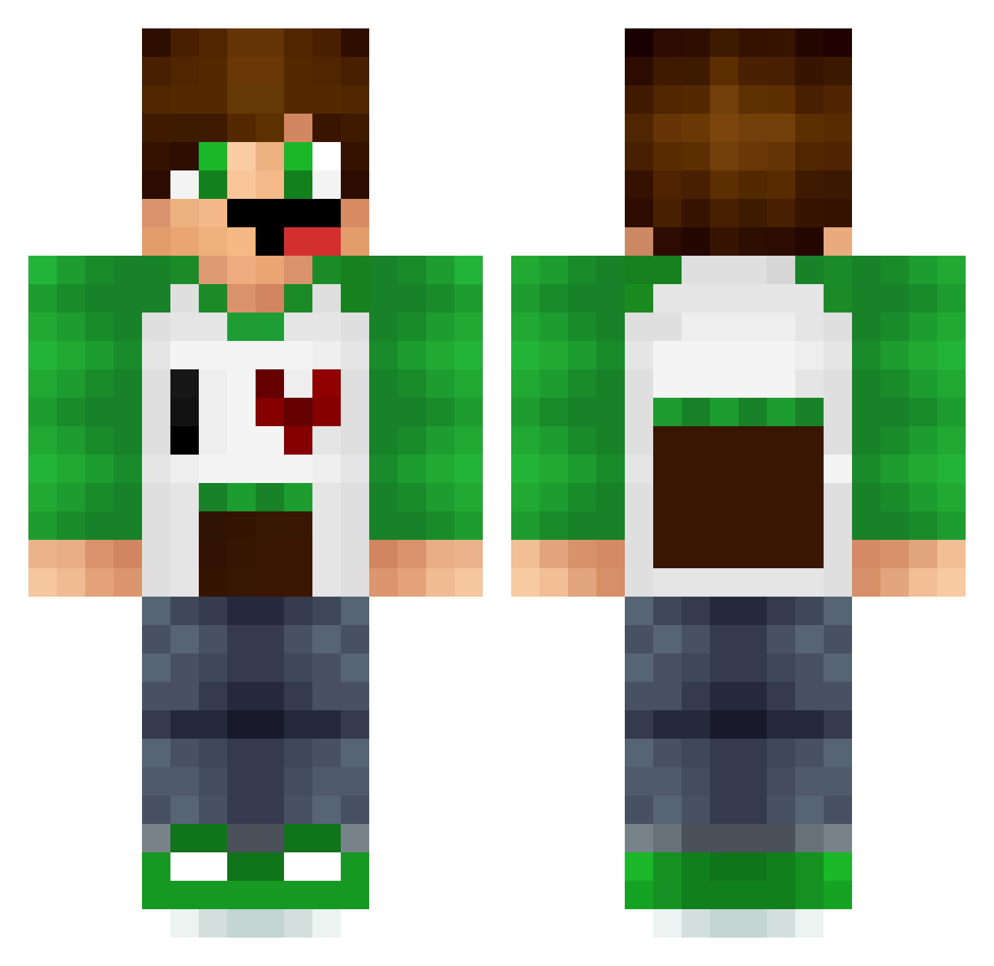 iaiacoelho Minecraft skin, front and back view