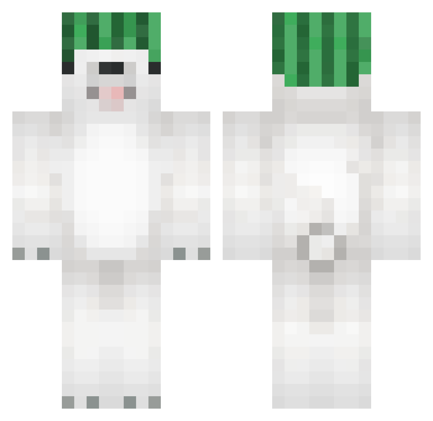 Melon263 Minecraft skin, front and back view