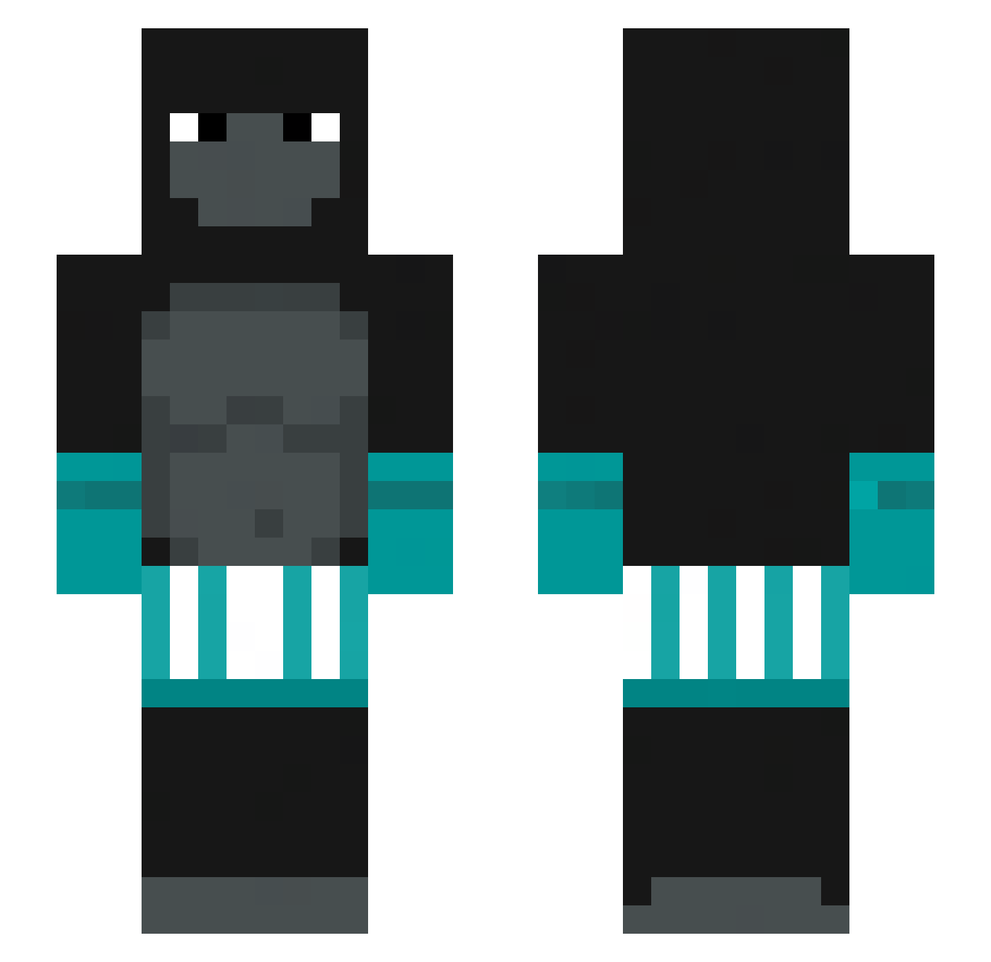 Sofia_vb Minecraft skin, front and back view
