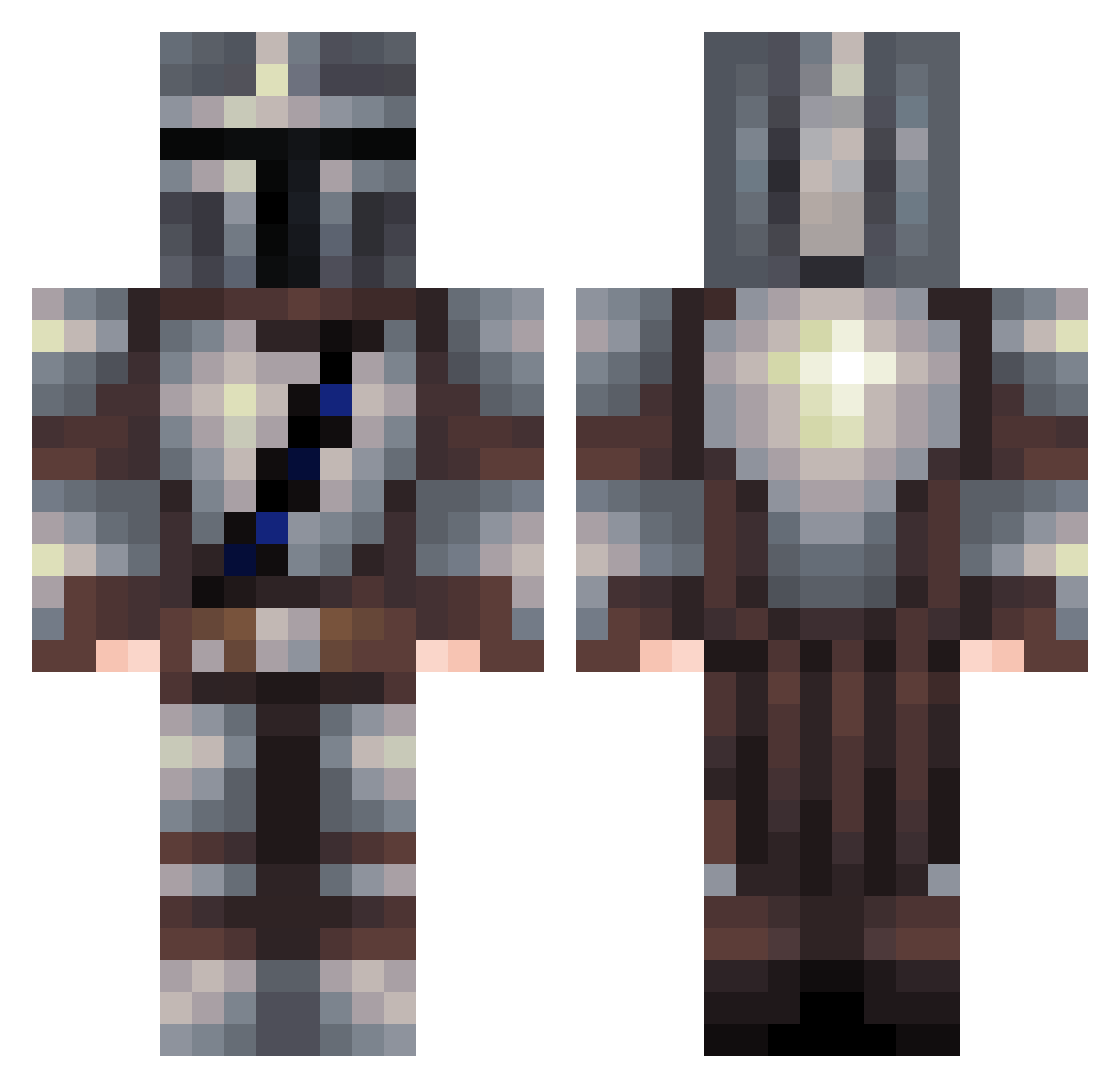 RileyMinecr4ft Minecraft skin, front and back view