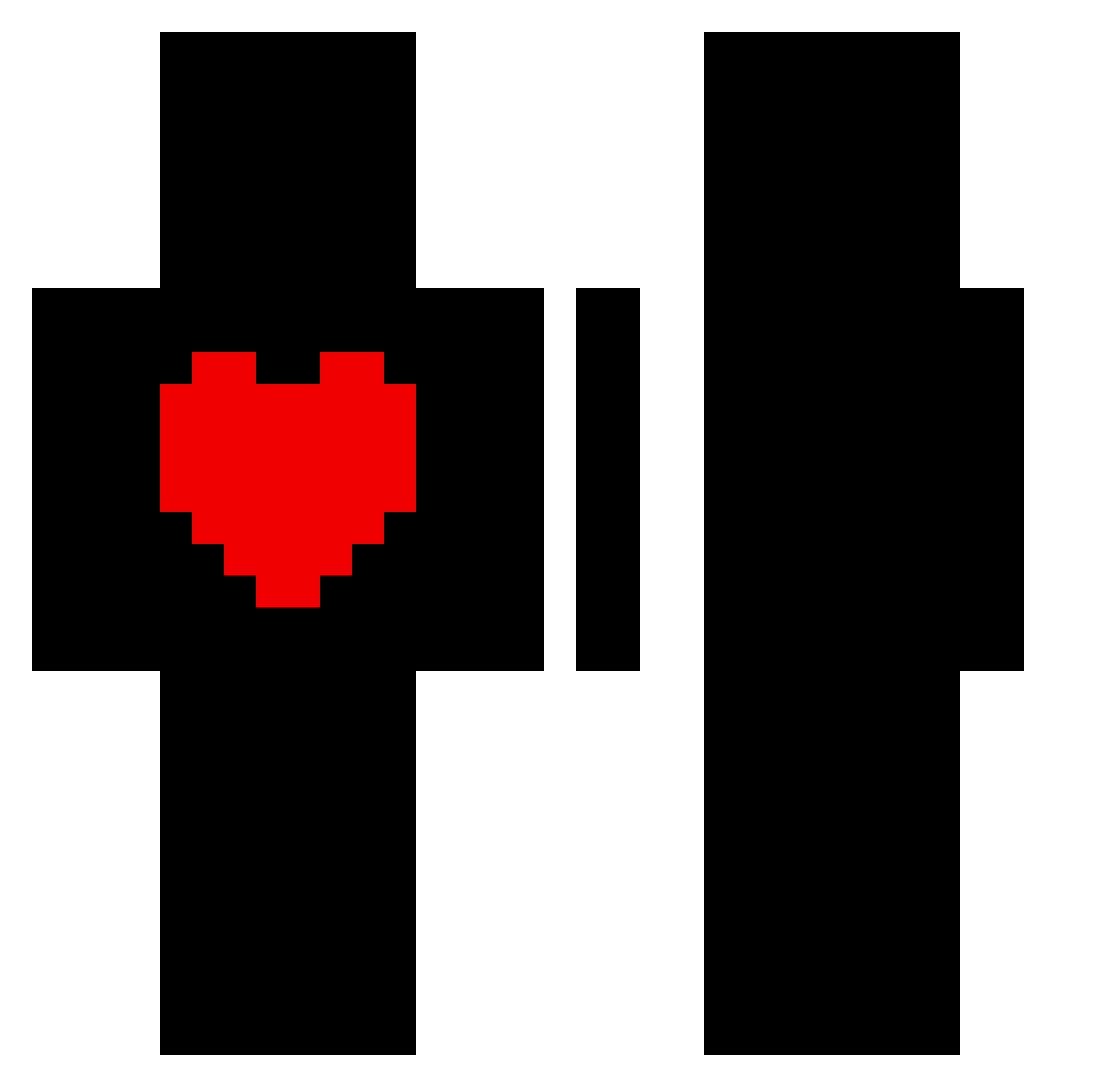 Syrax_Senpai Minecraft skin, front and back view