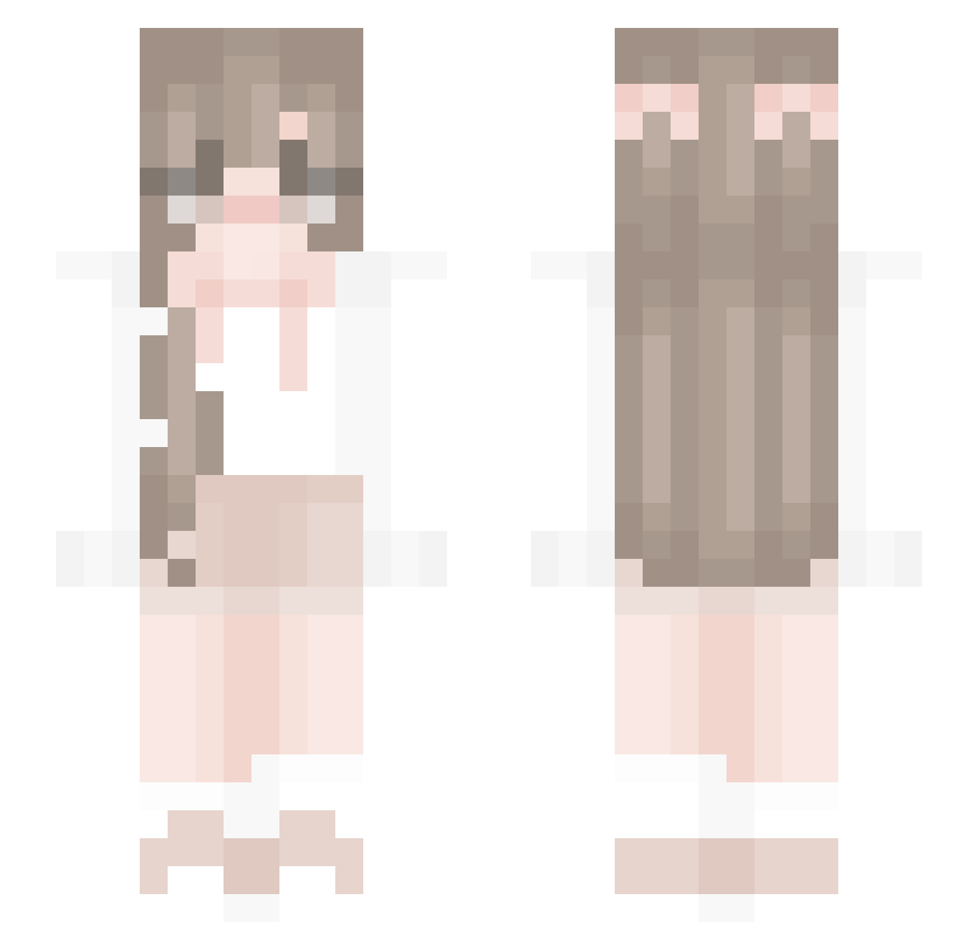 Contraceptives Minecraft skin, front and back view