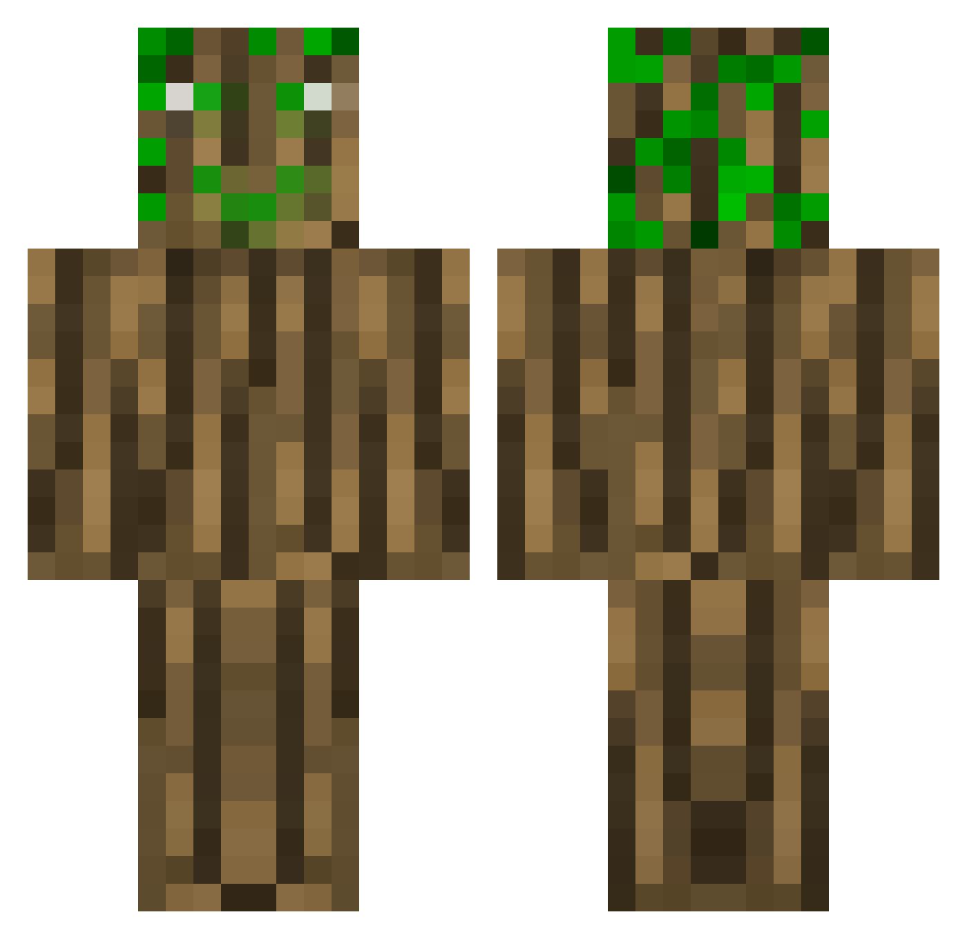 julee Minecraft skin, front and back view
