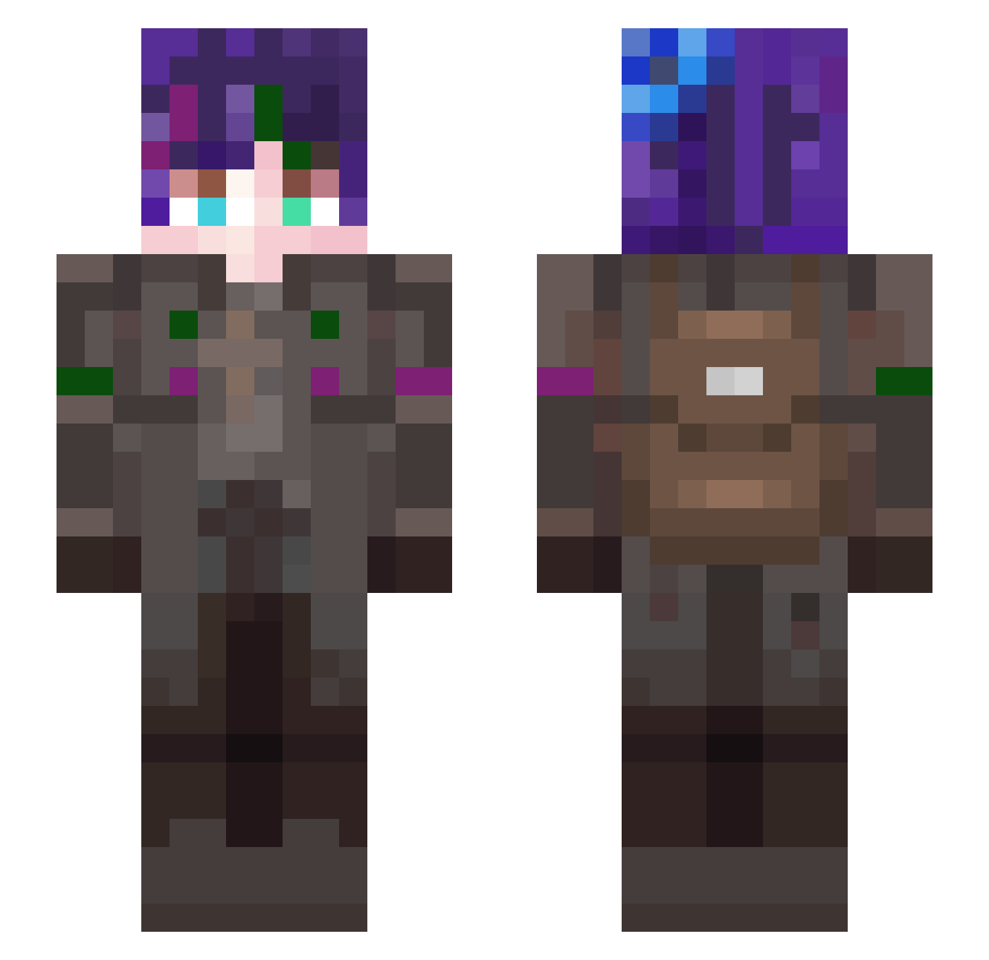 Ray_ZQ08 Minecraft skin, front and back view