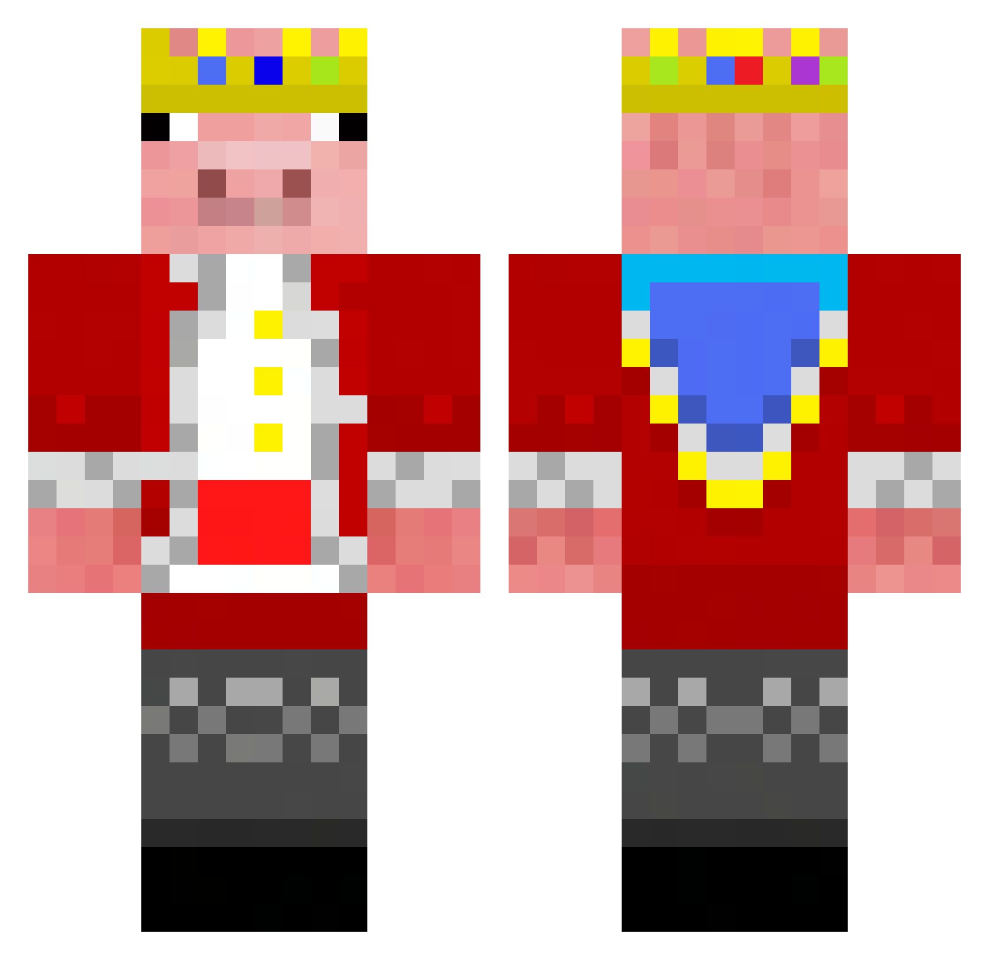Szefuncioo_ Minecraft skin, front and back view