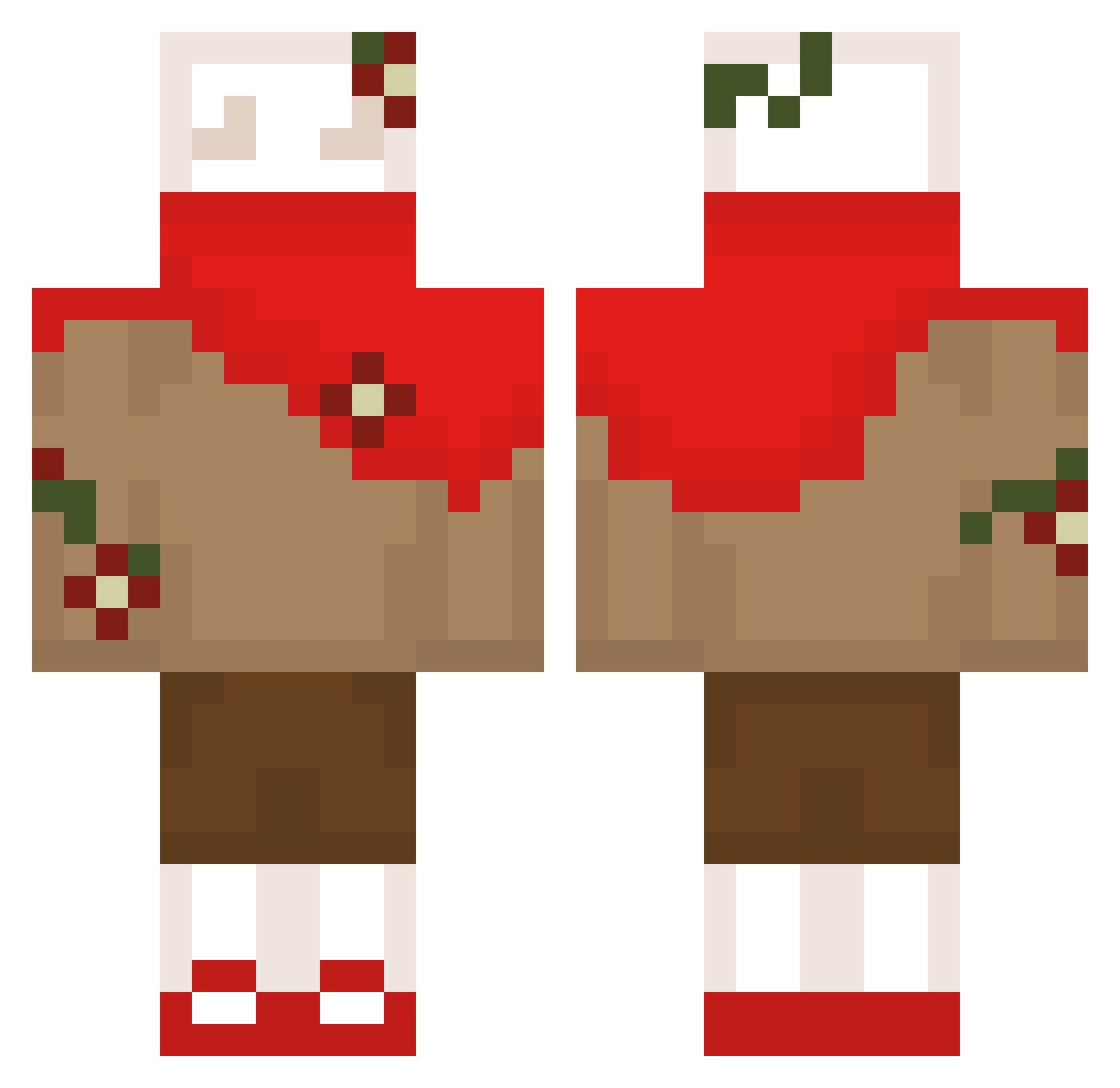 Trashyboy201 Minecraft skin, front and back view