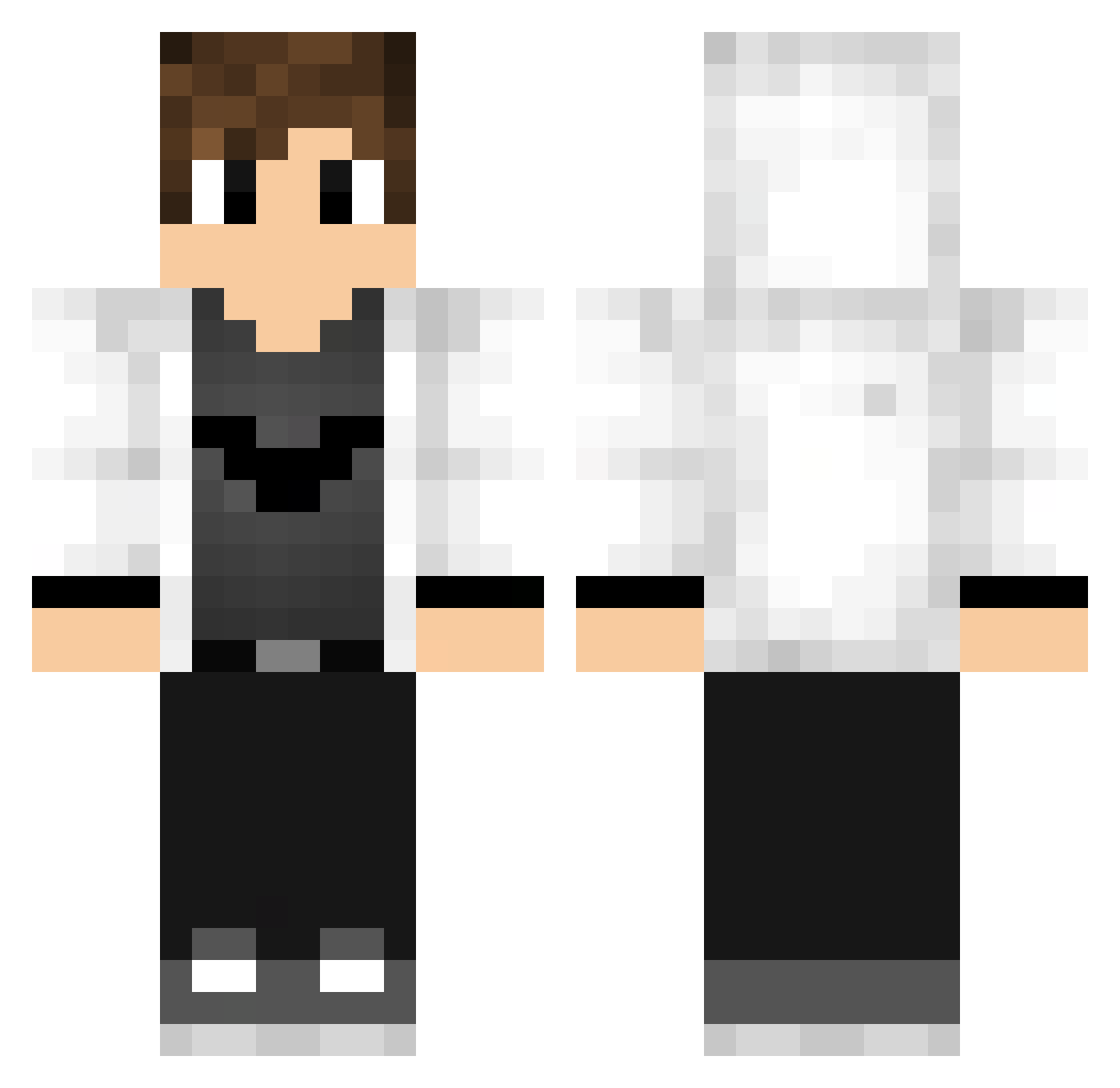 TomitosGs Minecraft skin, front and back view
