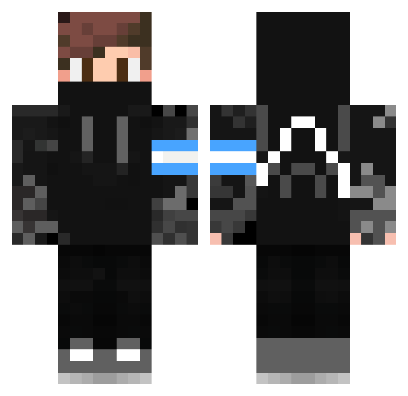 Scrimmy_Pro Minecraft skin, front and back view