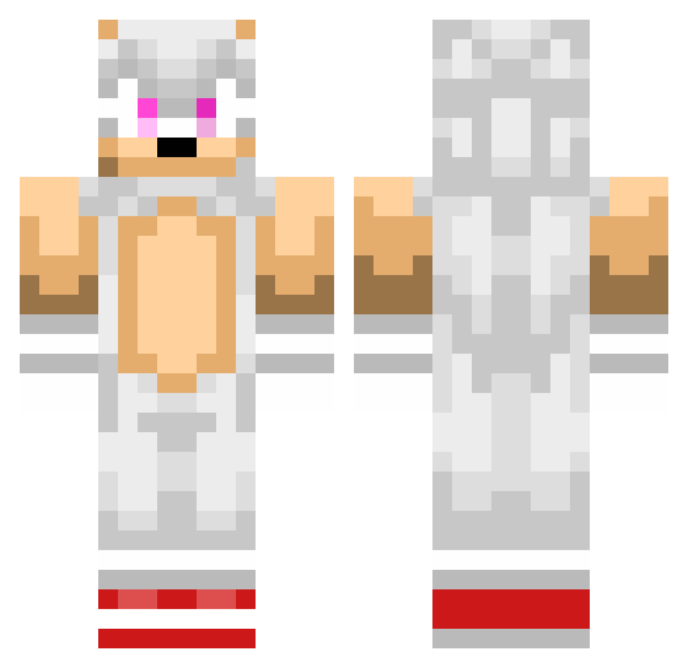 THEFINESSER2707 Minecraft skin, front and back view