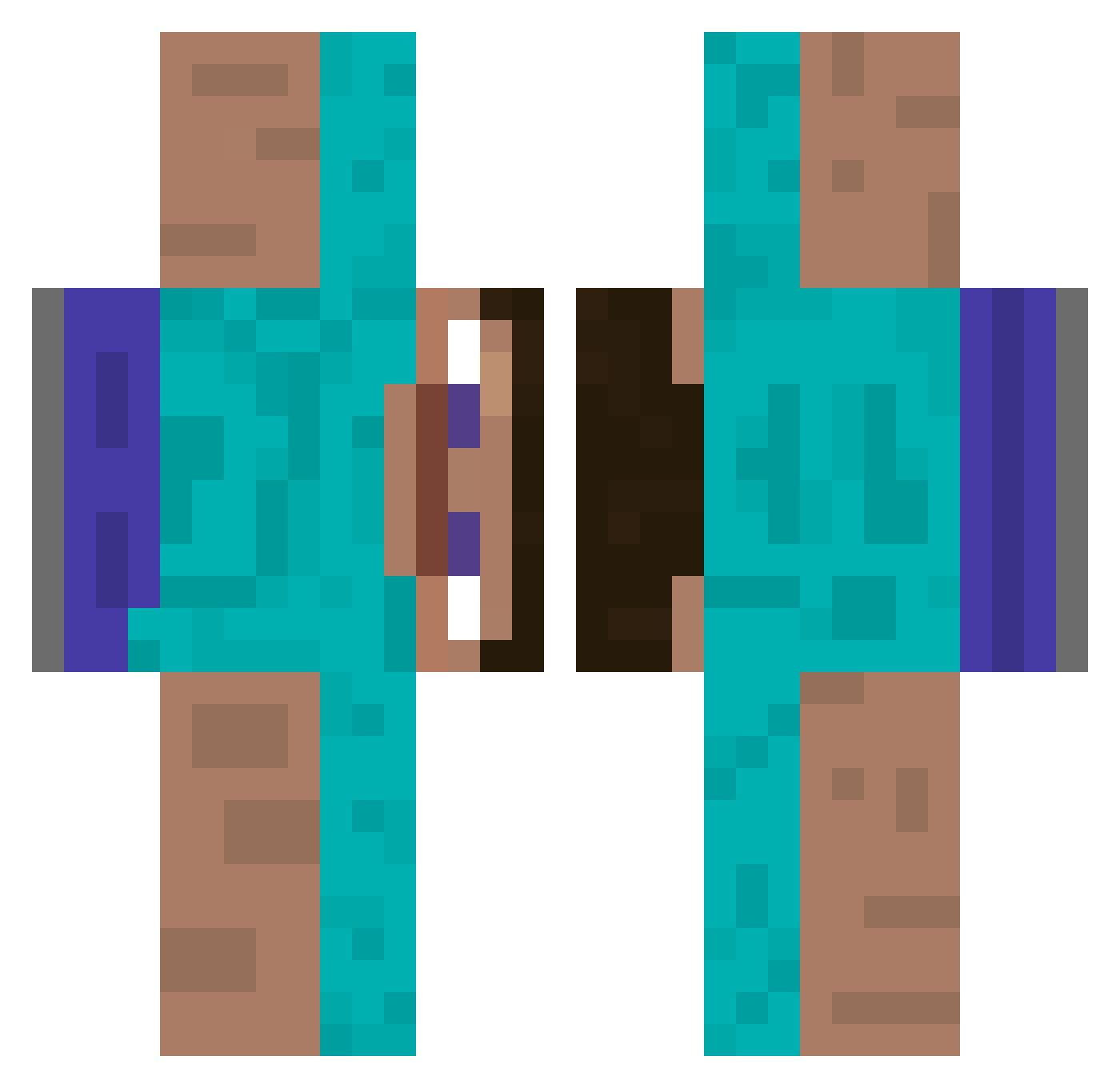 simply_tim Minecraft skin, front and back view