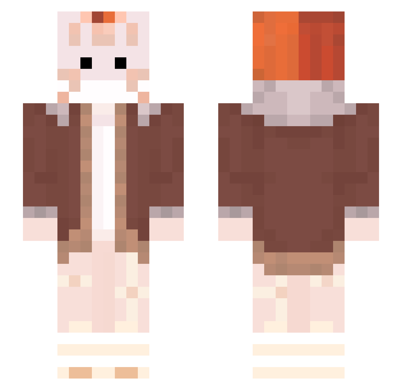 Ilc1 Minecraft skin, front and back view