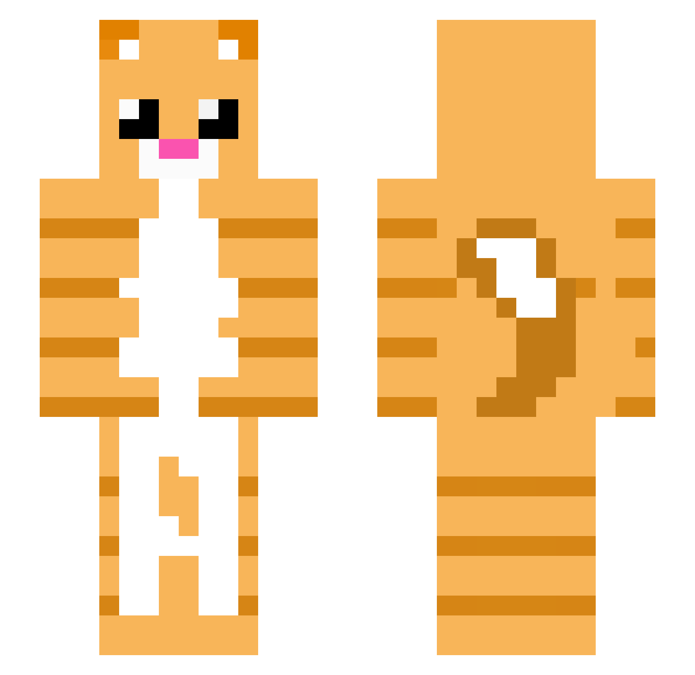 0celot__ Minecraft skin, front and back view